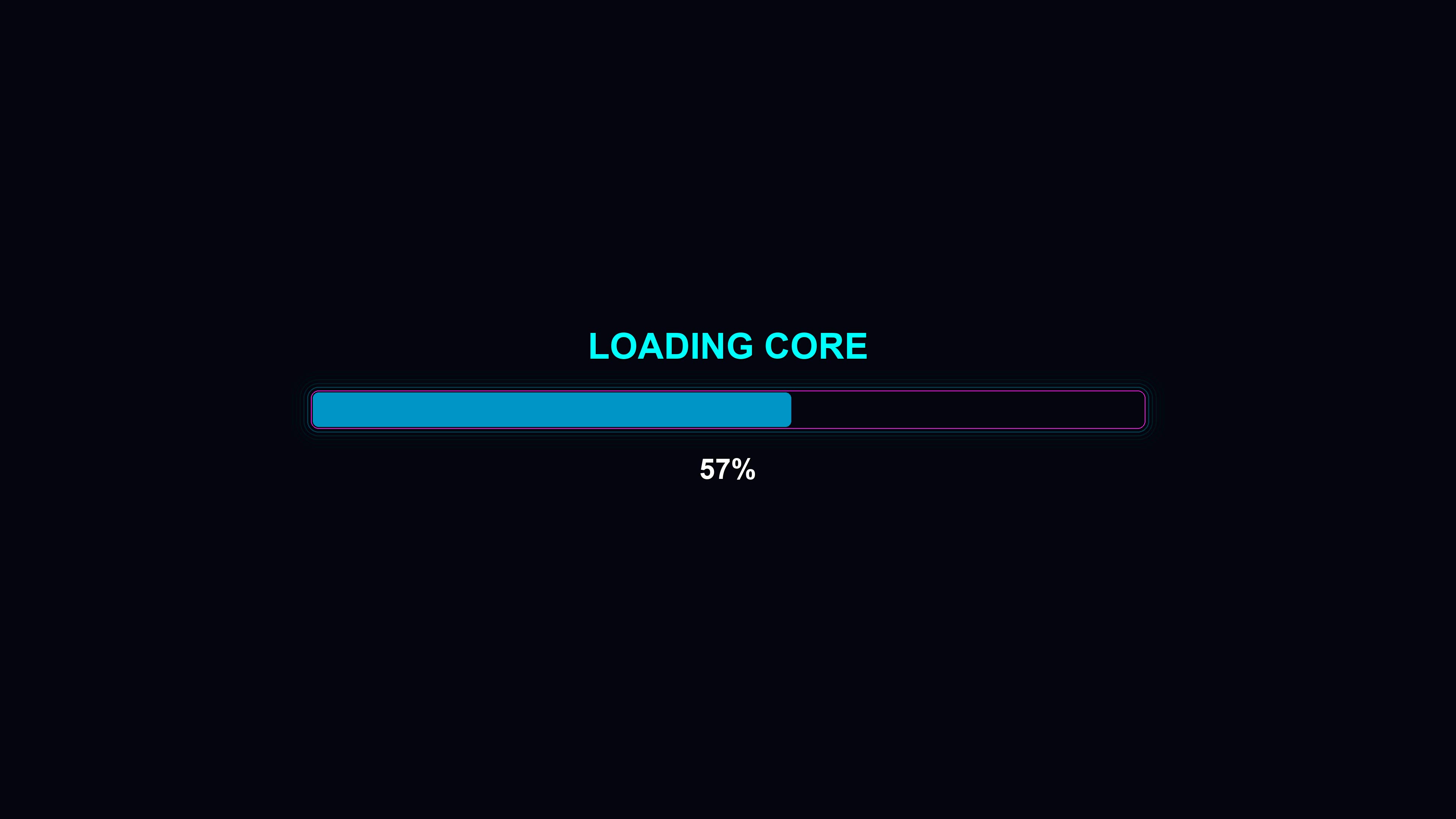 Modern style progressbar animation shows loading core status for waiting periods in software applications