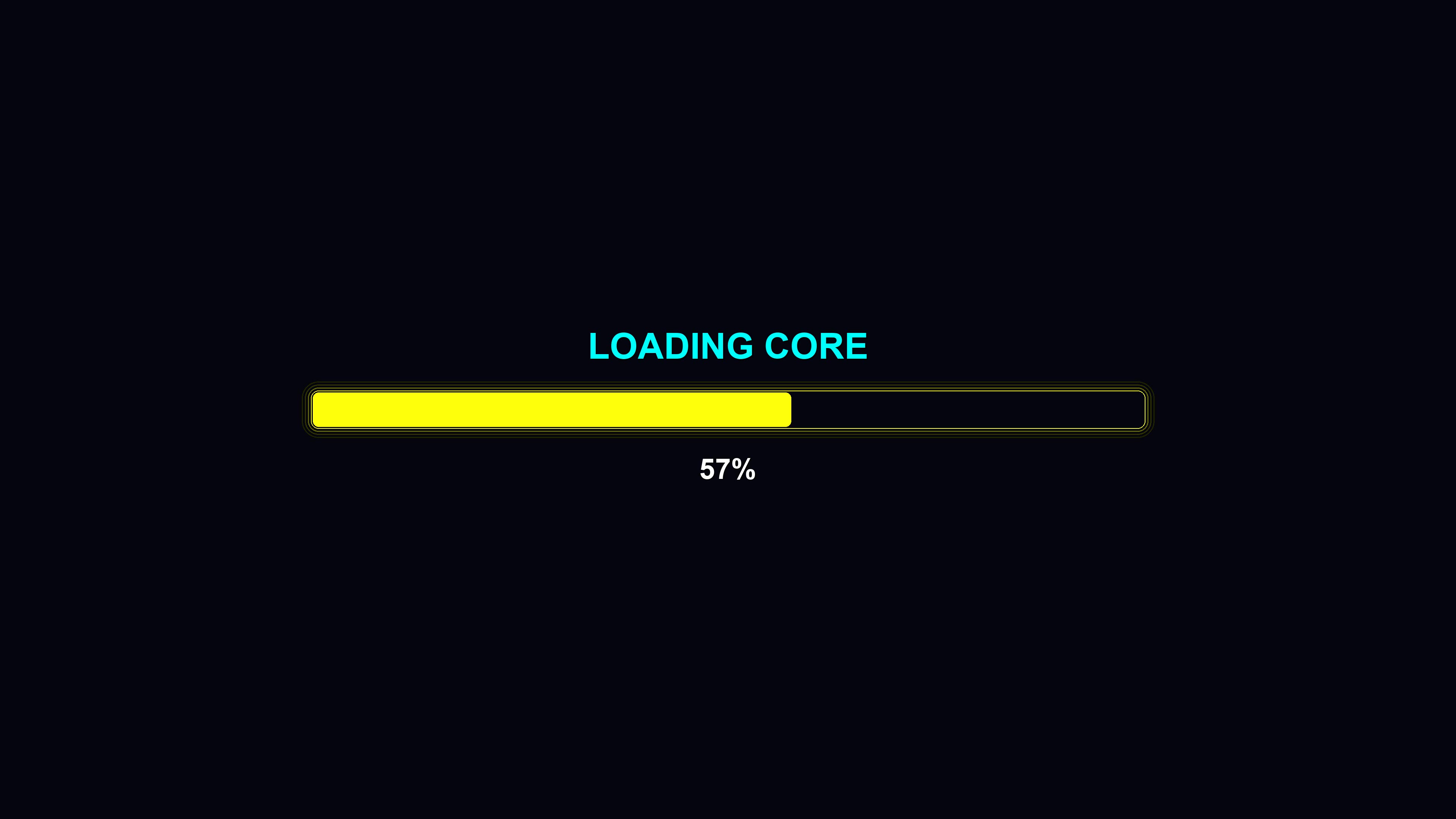 Loading core progress bar animation shown in modern style suitable for digital applications and waiting screens
