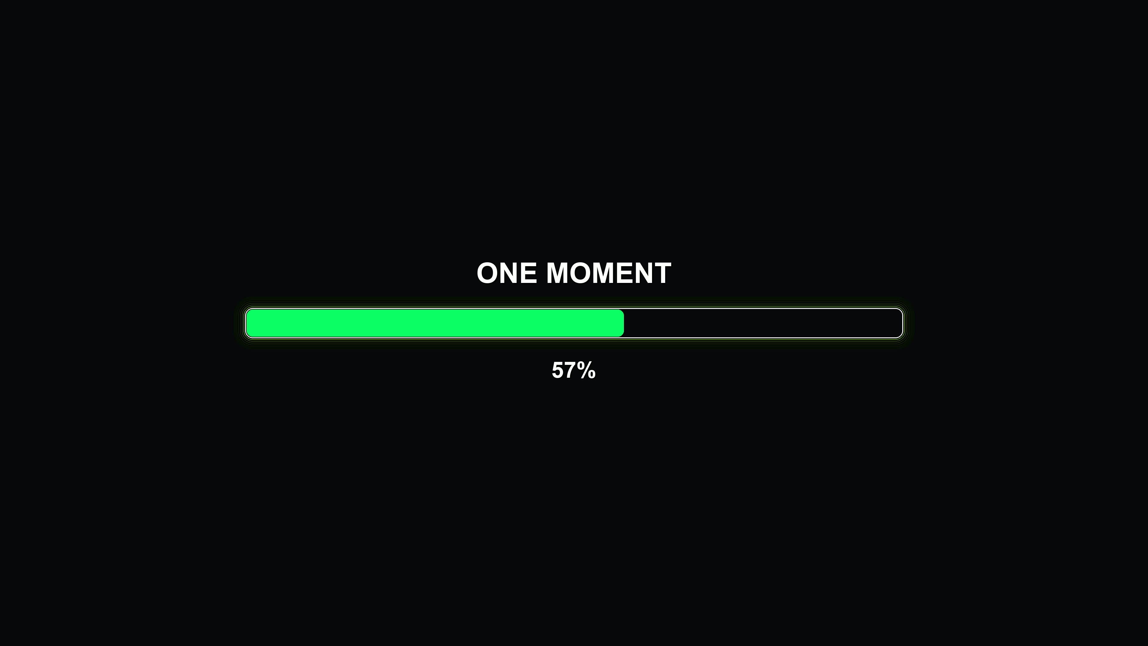 Progress bar animation shows stylish modern design with vibrant colors in a digital setting during a loading process
