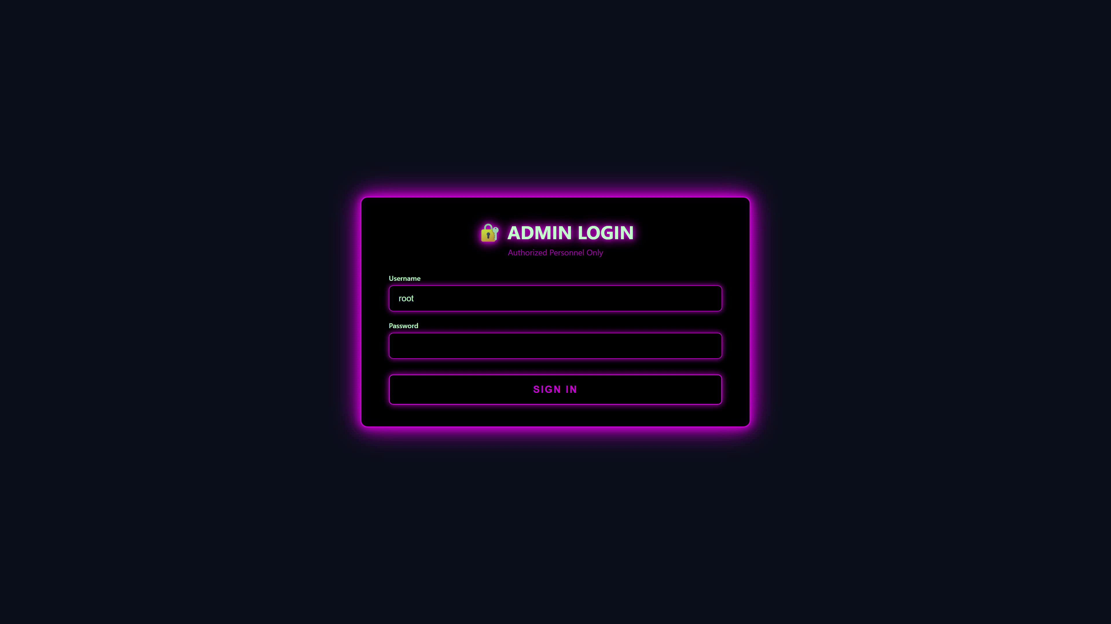 Hacker gains access to admin computer login in animated scene with visual effects