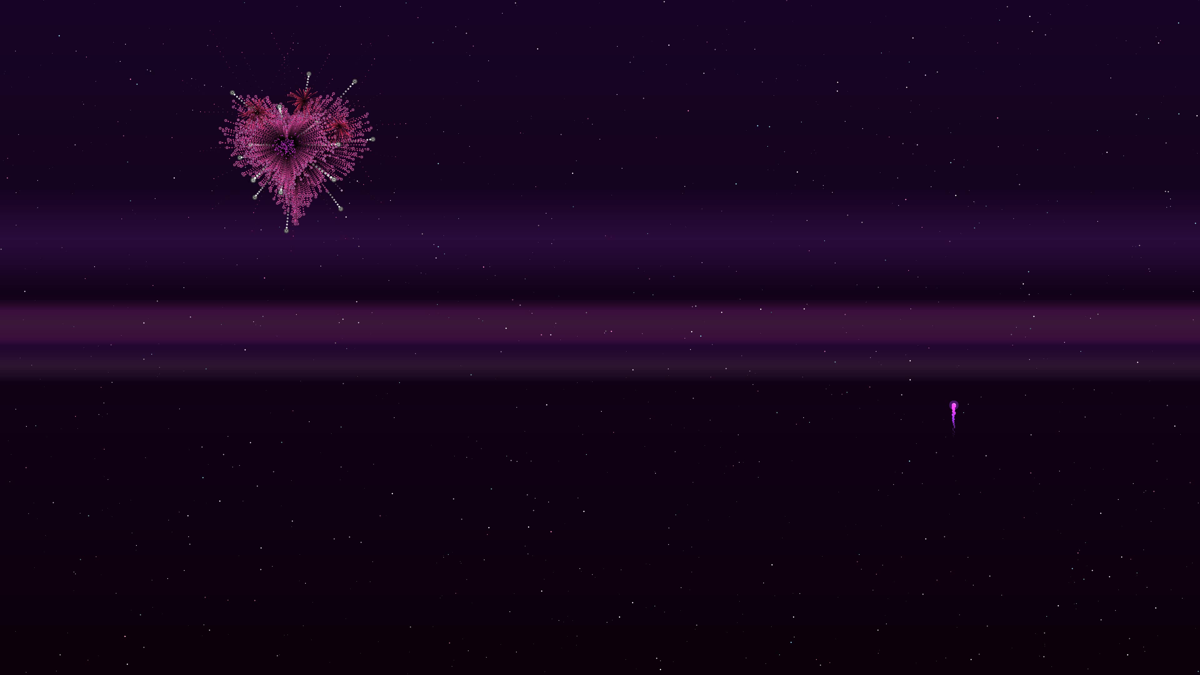 Valentines day fireworks display featuring hearts exploding in the night sky during a festive celebration