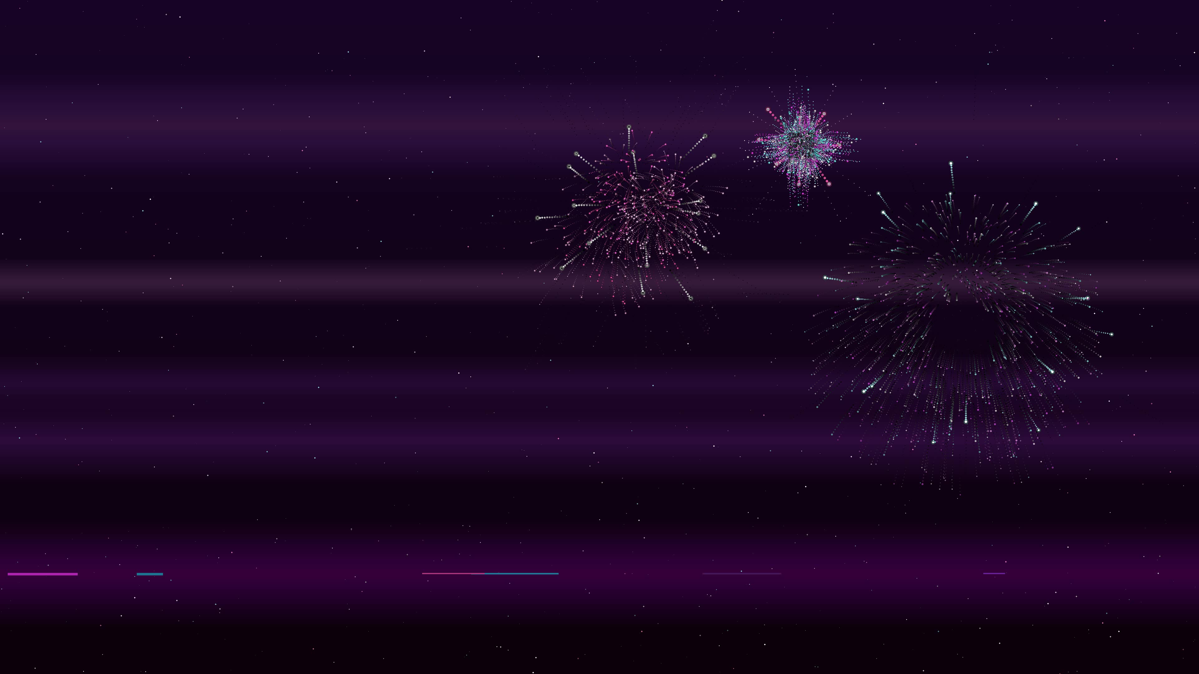 Valentines Day fireworks display with heart shaped explosions in the night sky celebrating love and romance during a festive evening