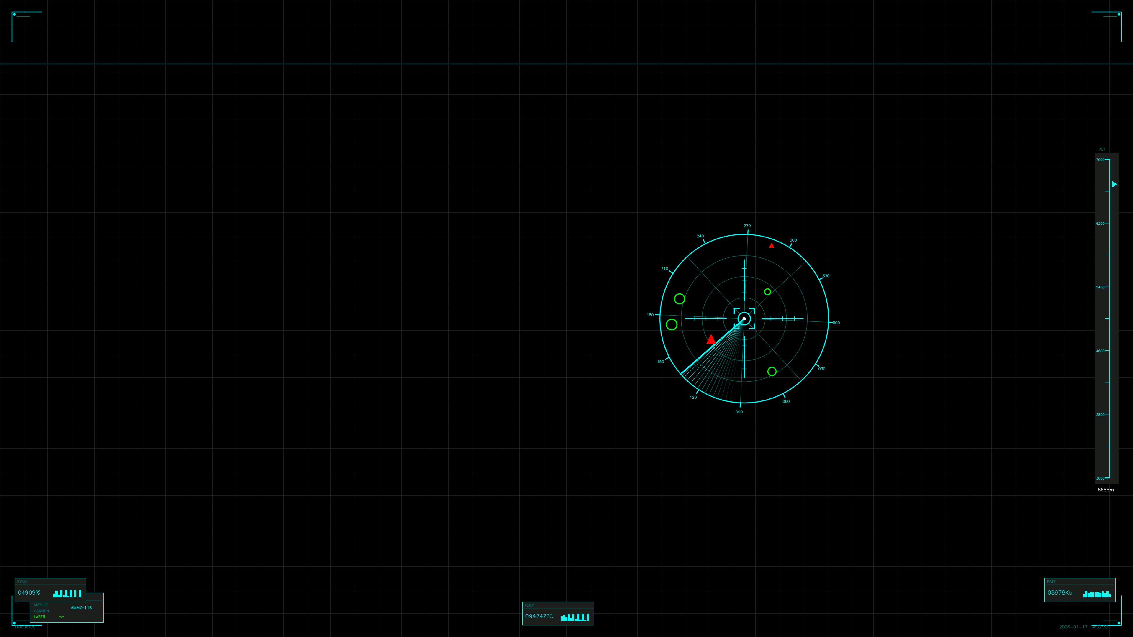 Military gui war stock footage hud animation for science fiction production showcasing data and tracking elements