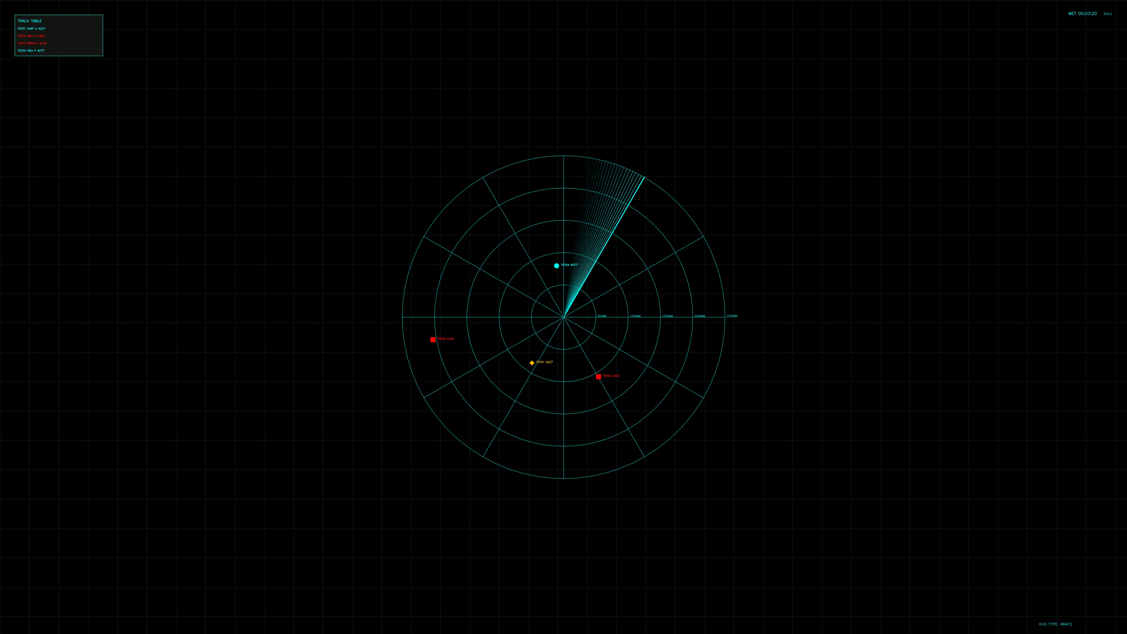 Military gui war stock footage hud animation for science fiction production showing radar and targeting interface