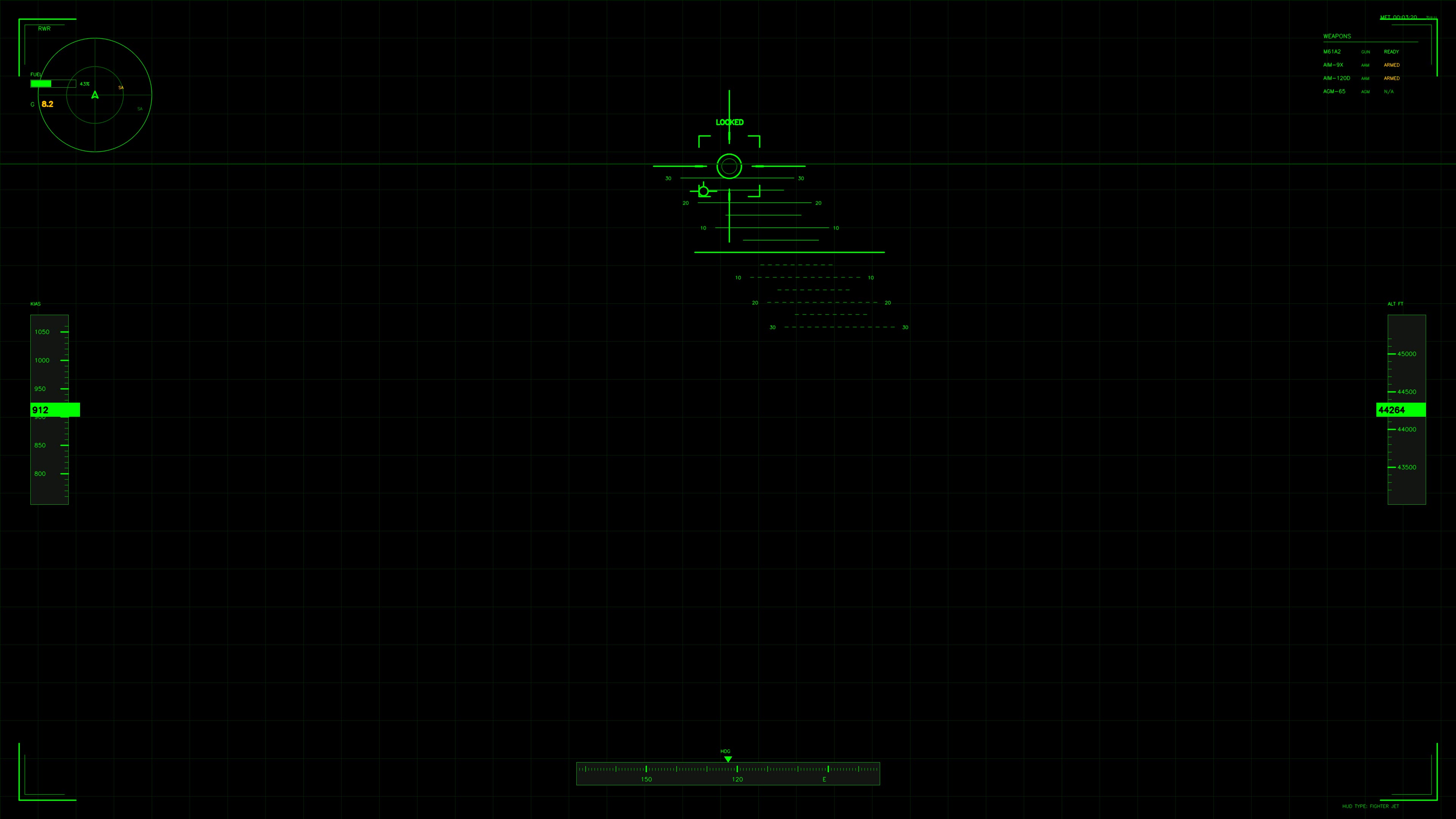 Military gui war stock footage hud animation for science fiction production showing targeting information and graphics on a dark screen