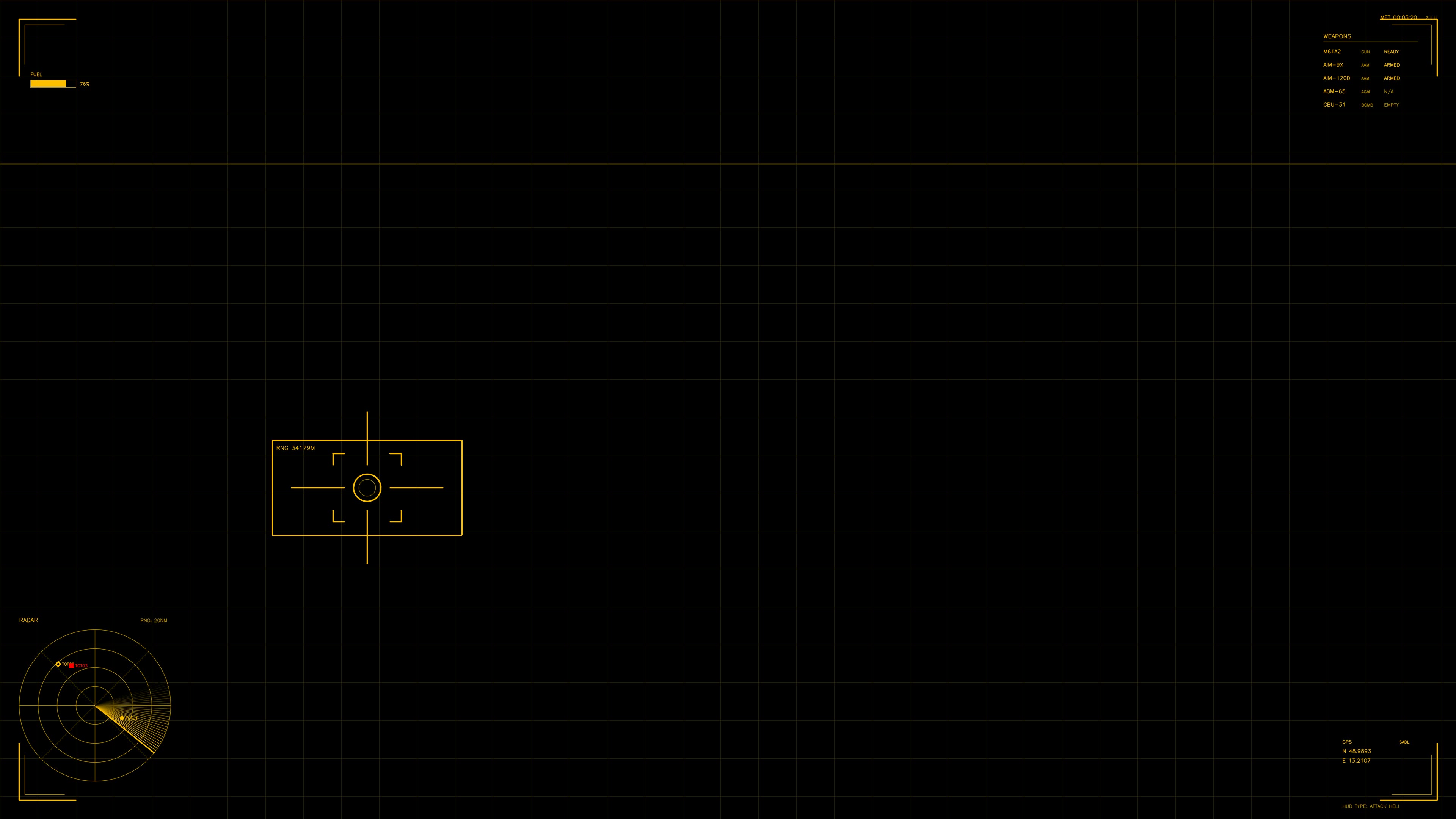 Military guide war stock footage HUD animation used for science fiction productions in digital format