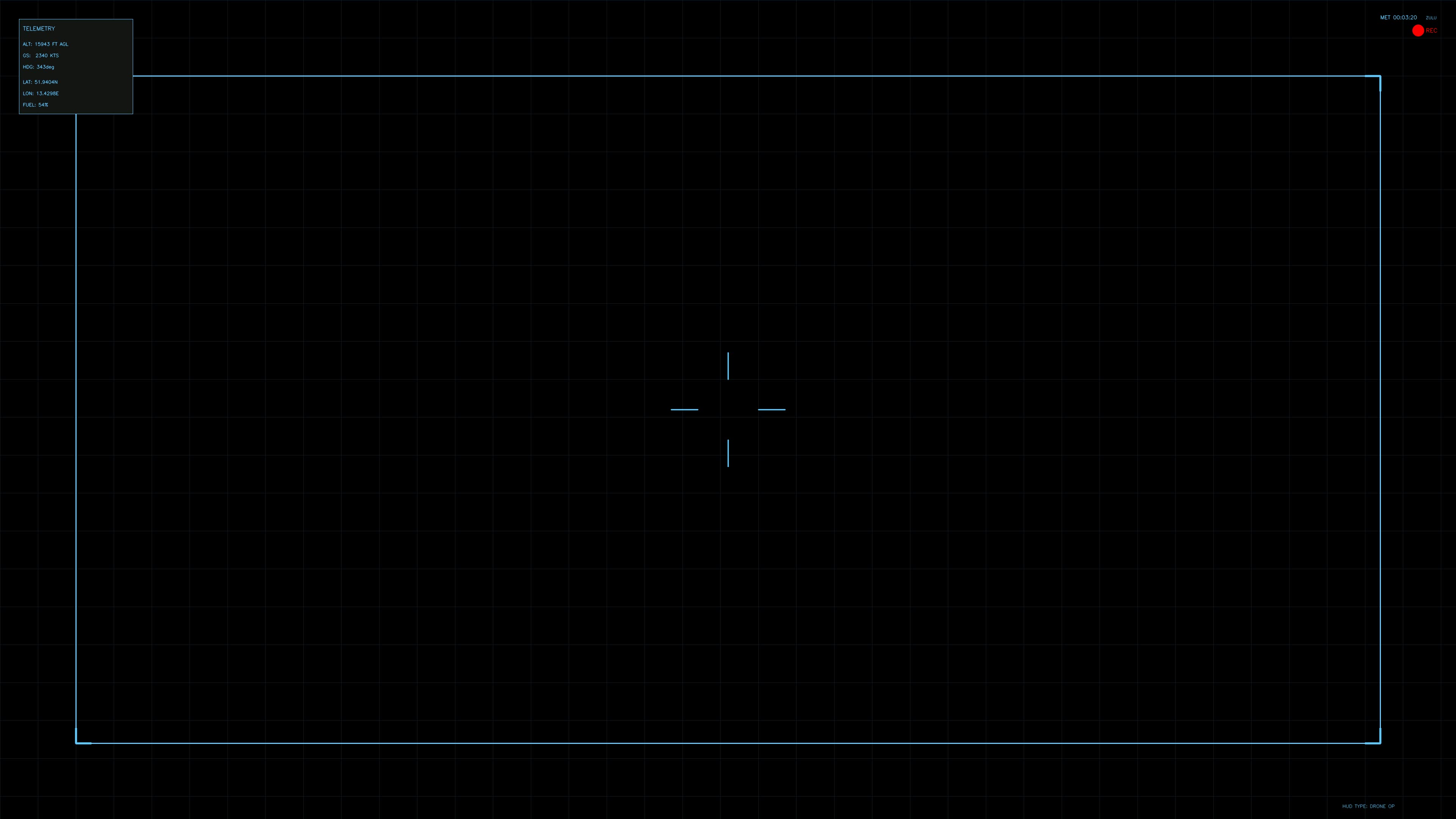 Military user interface war stock footage animation for science fiction production in dark setting with focus on graphical elements