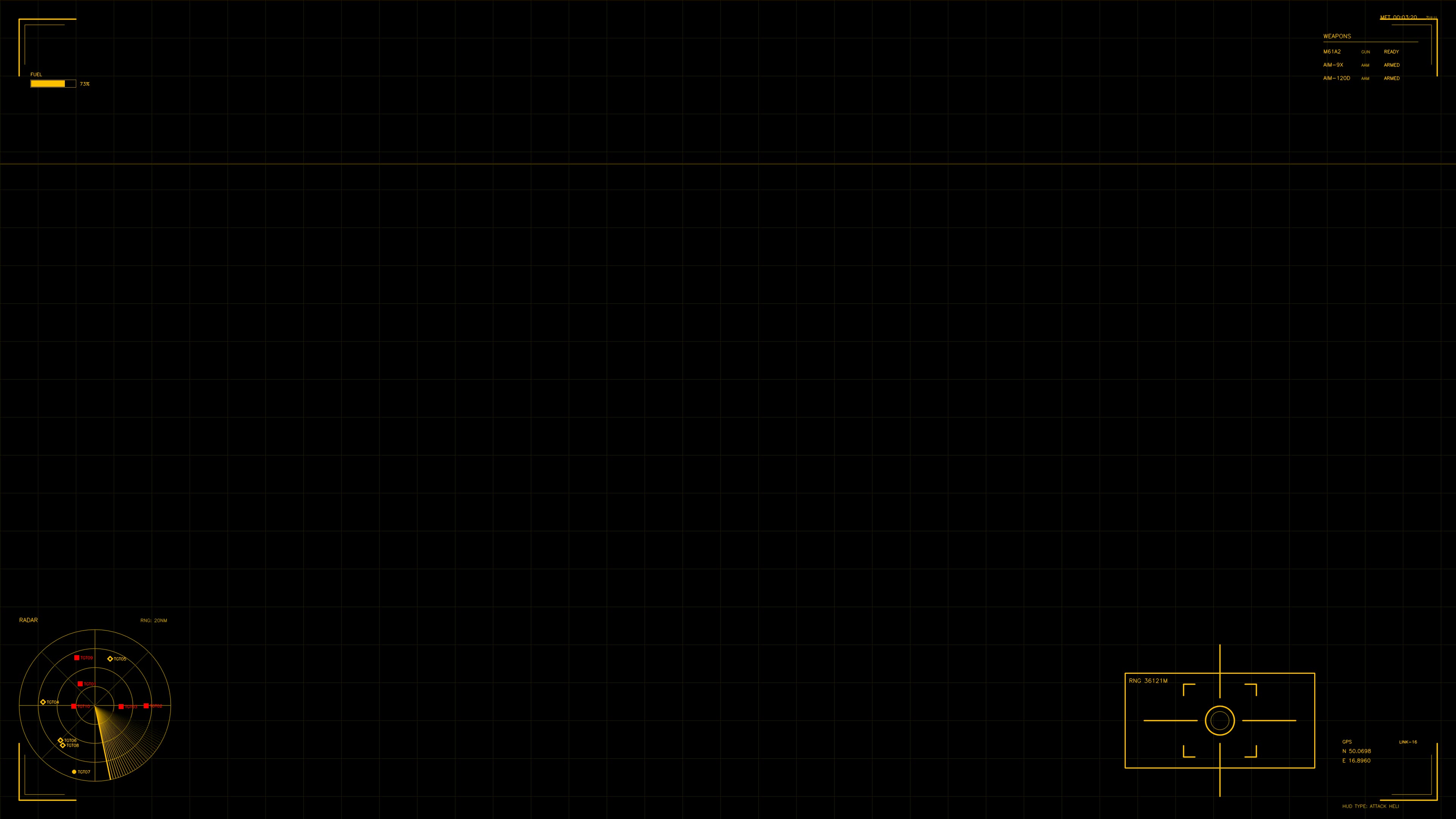 Military gui war stock footage for science fiction production featuring advanced heads-up display in a dark setting