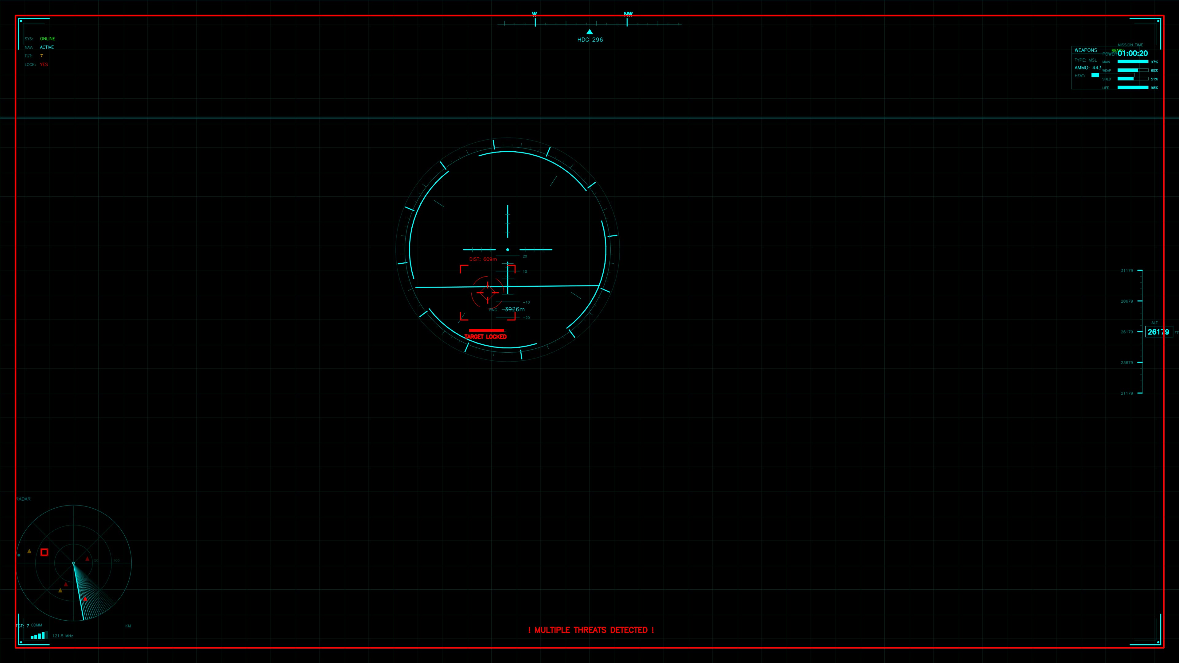 Military gui war stock footage hud animation for science fiction production used in action scenes and digital effects