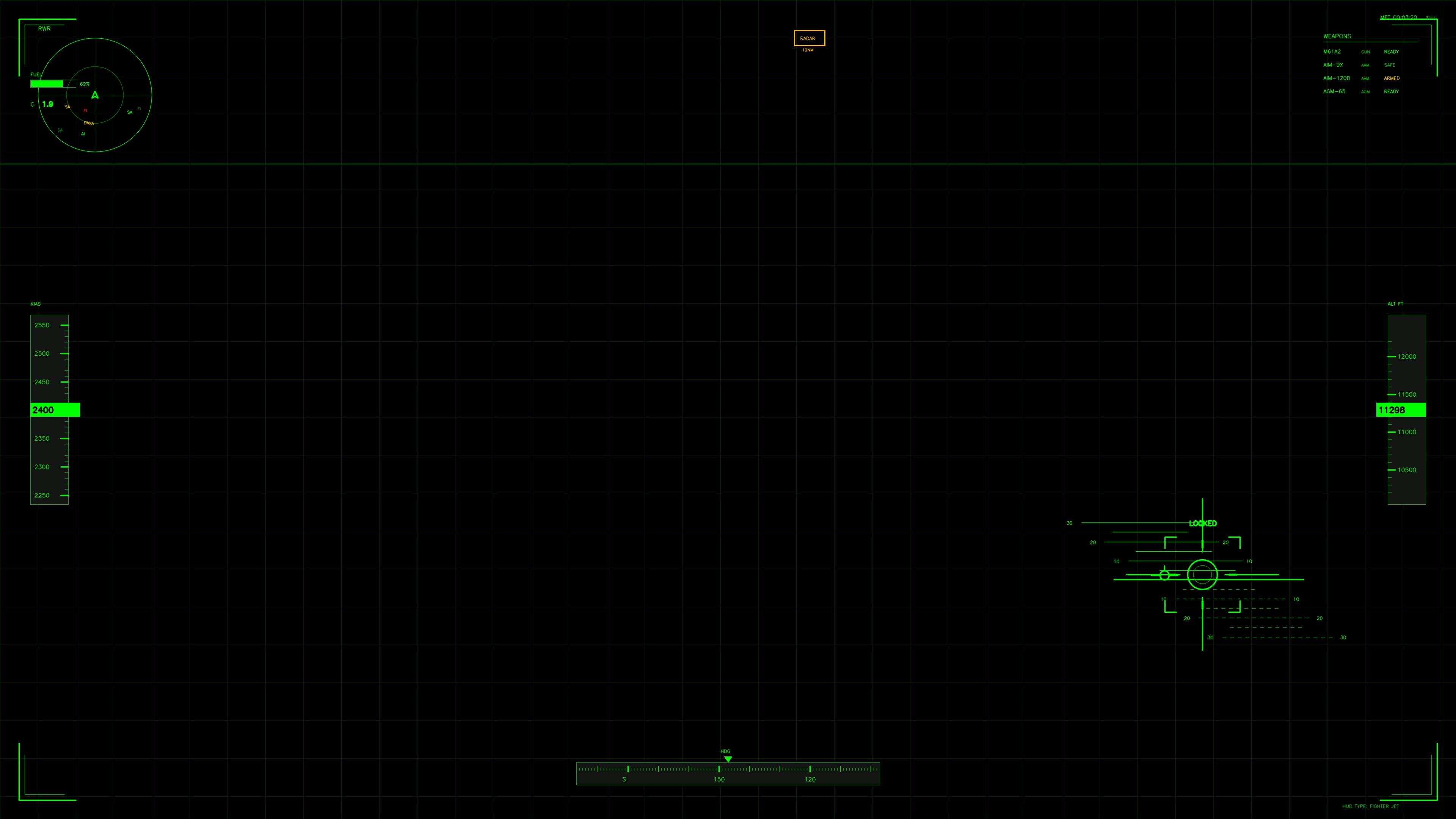 Military gui war stock footage hud animation for science fiction production with digital graphics on dark background