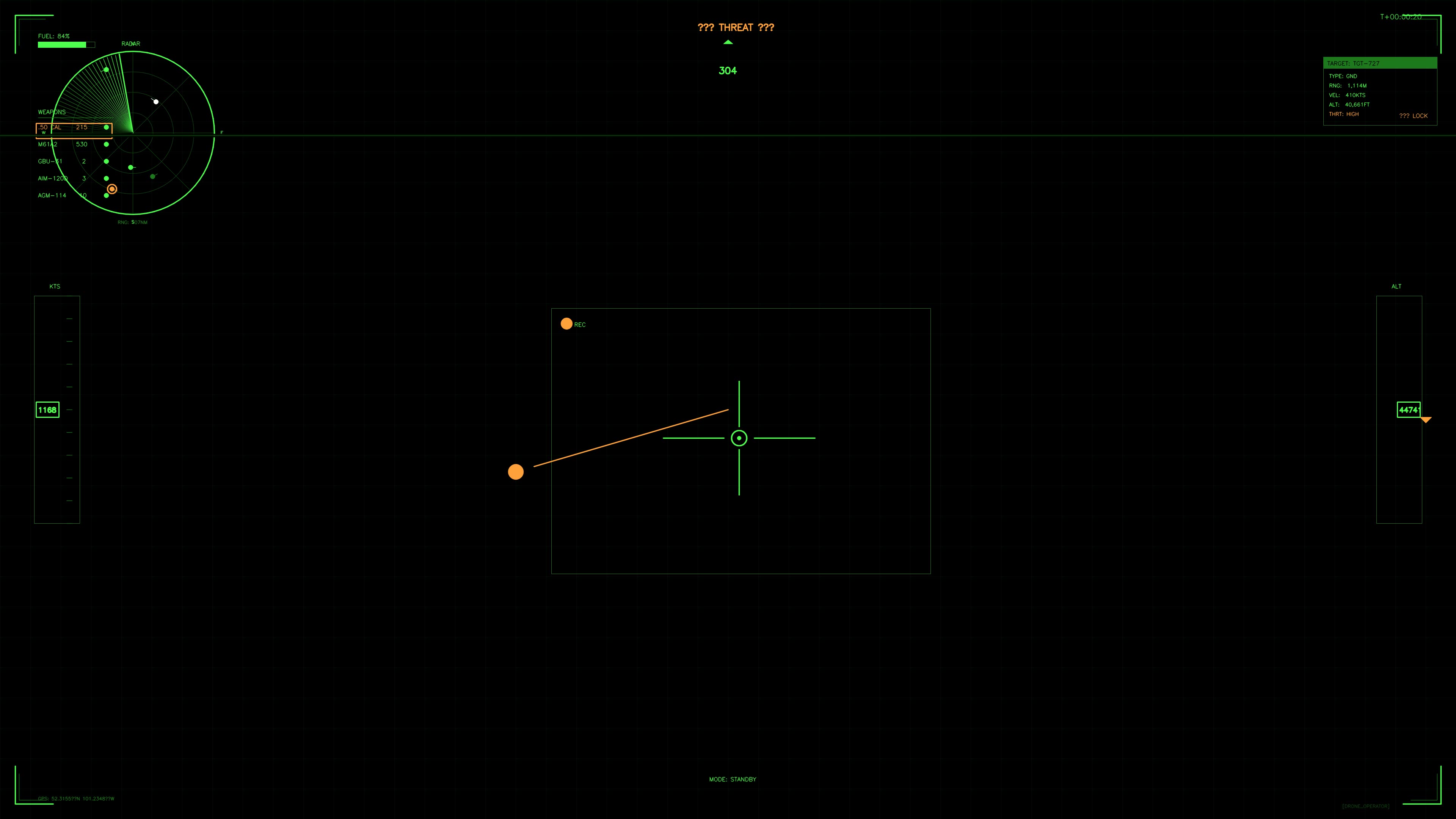 Military gui war stock footage displays target tracking with precise HUD animation