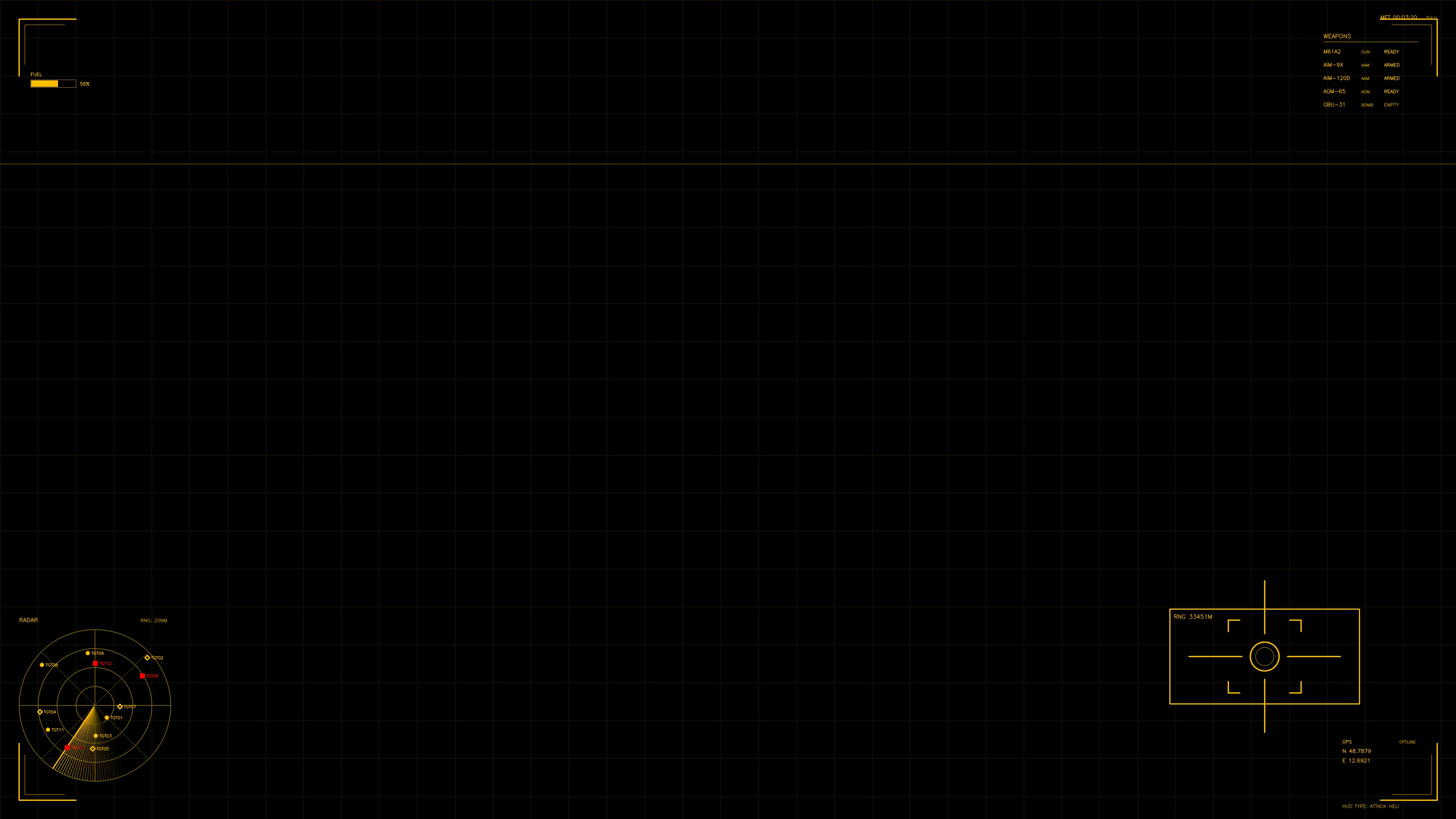 Military gui war stock footage hud animation for science fiction production used in various military operations and simulations