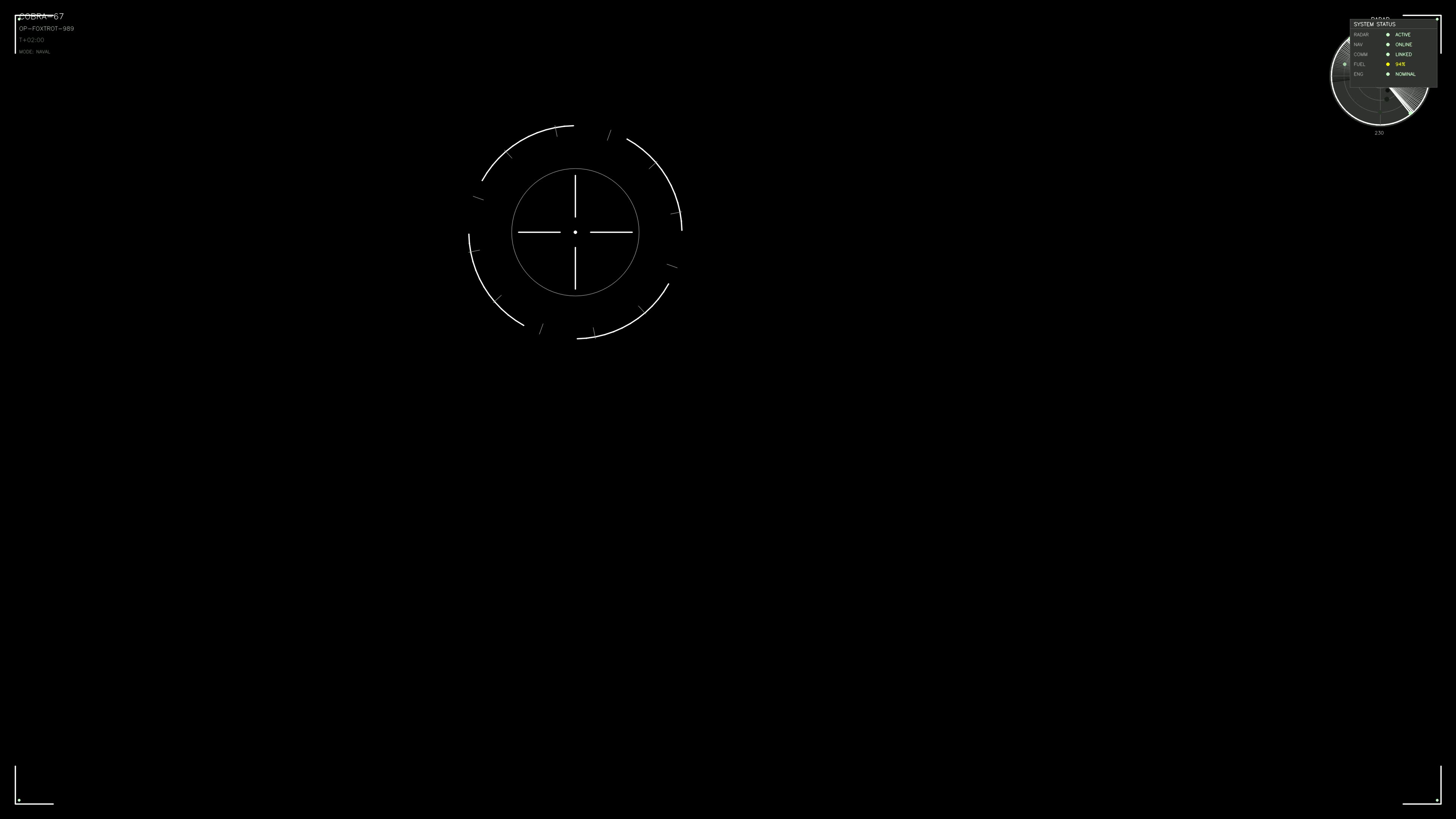 Military gui war stock footage hud animation for science fiction production in digital setting with targeting reticle display