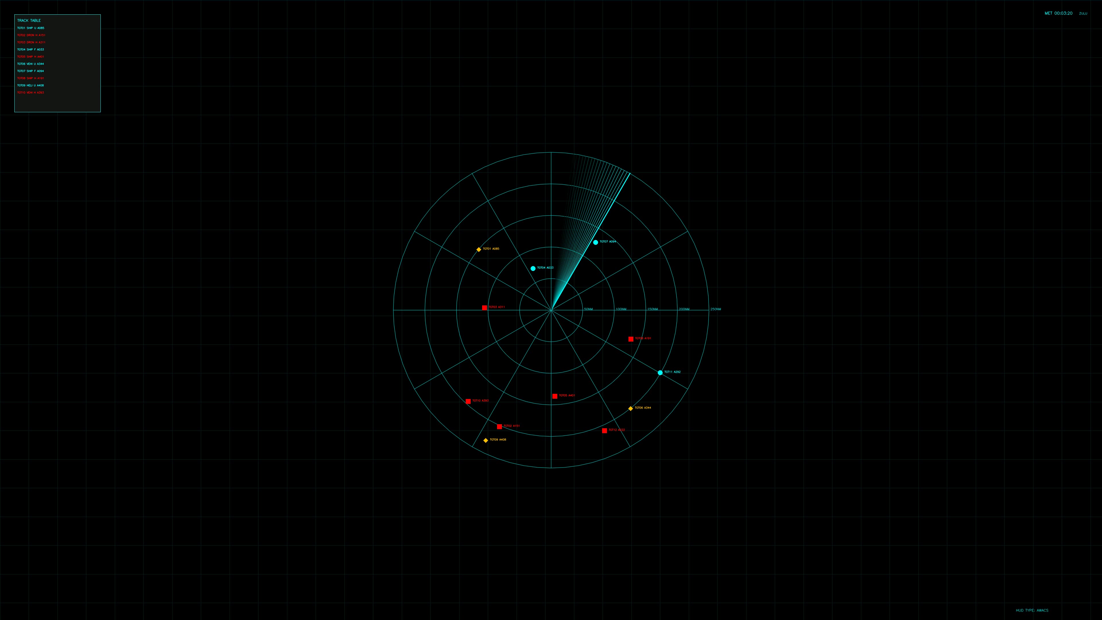 Military guidance system in war stock footage showcasing HUD animation for science fiction production