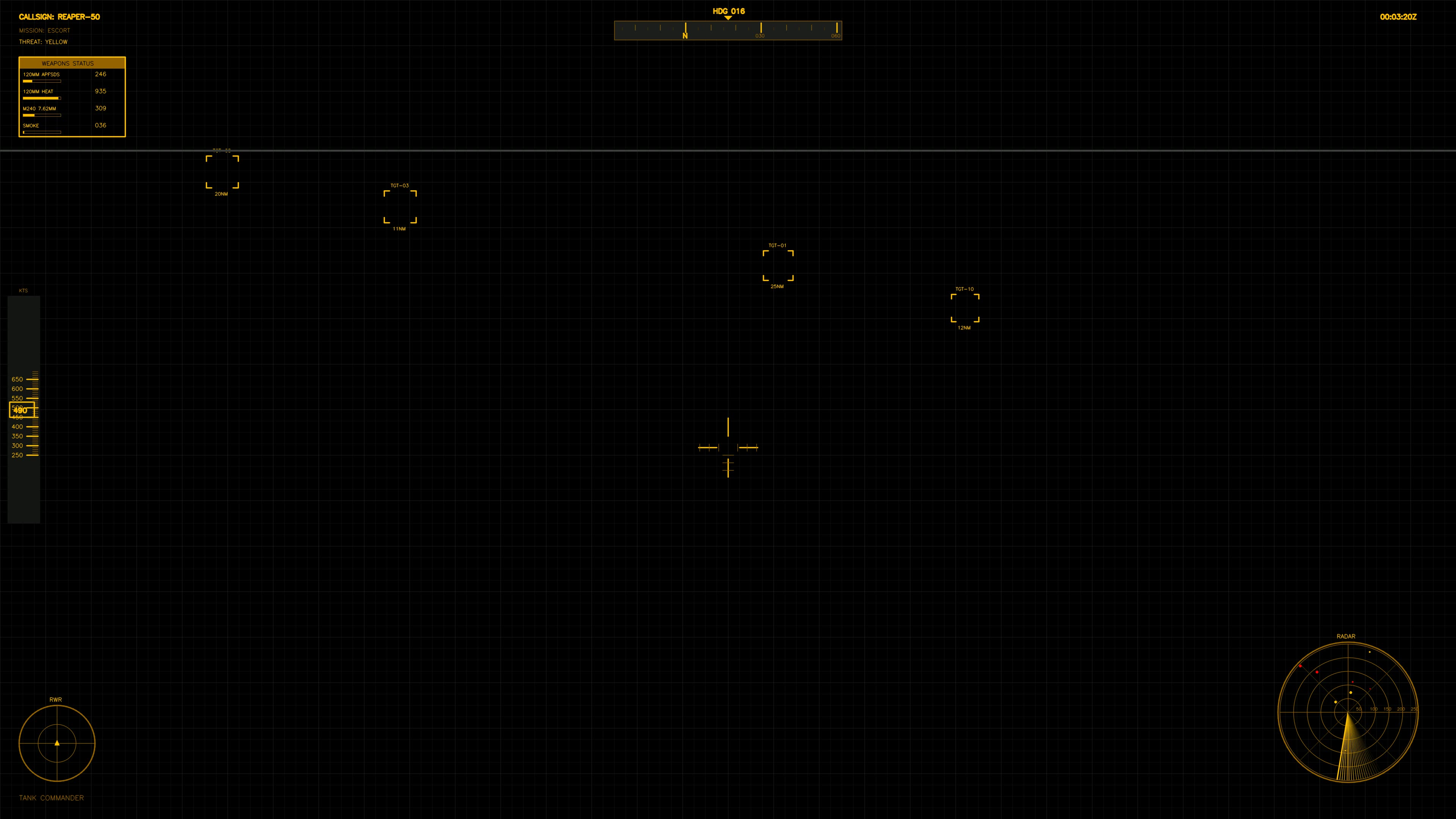 Military gun war stock footage with hud animation for science fiction production in a digital display setting