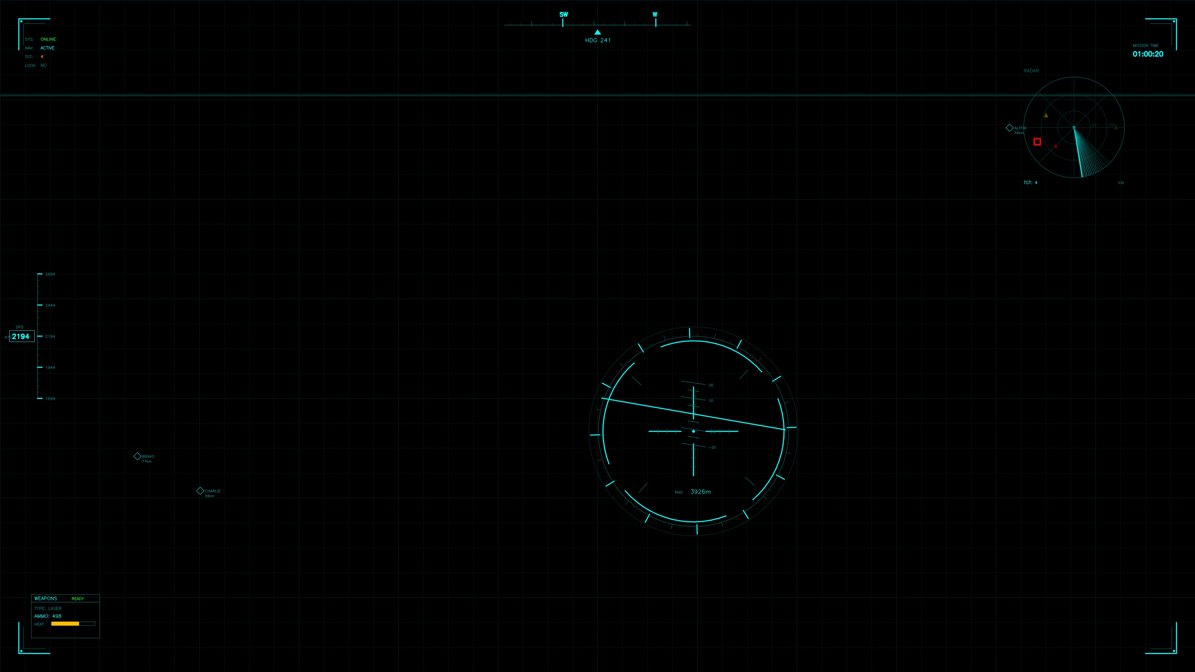 Military gui war stock footage hud animation for science fiction production and creative projects