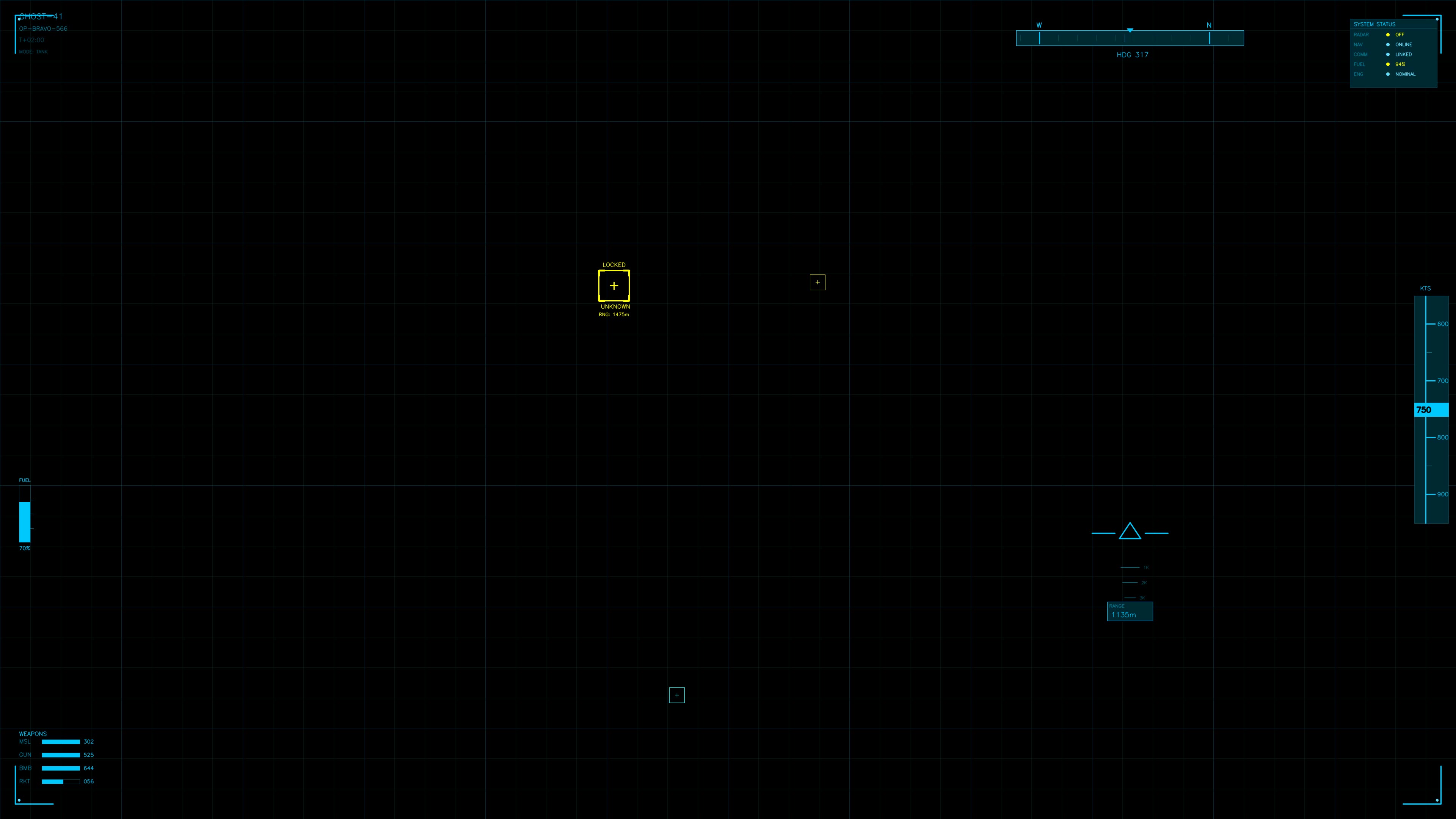Military gui war stock footage hud animation designed for science fiction production with focus on details for action scenes and effects