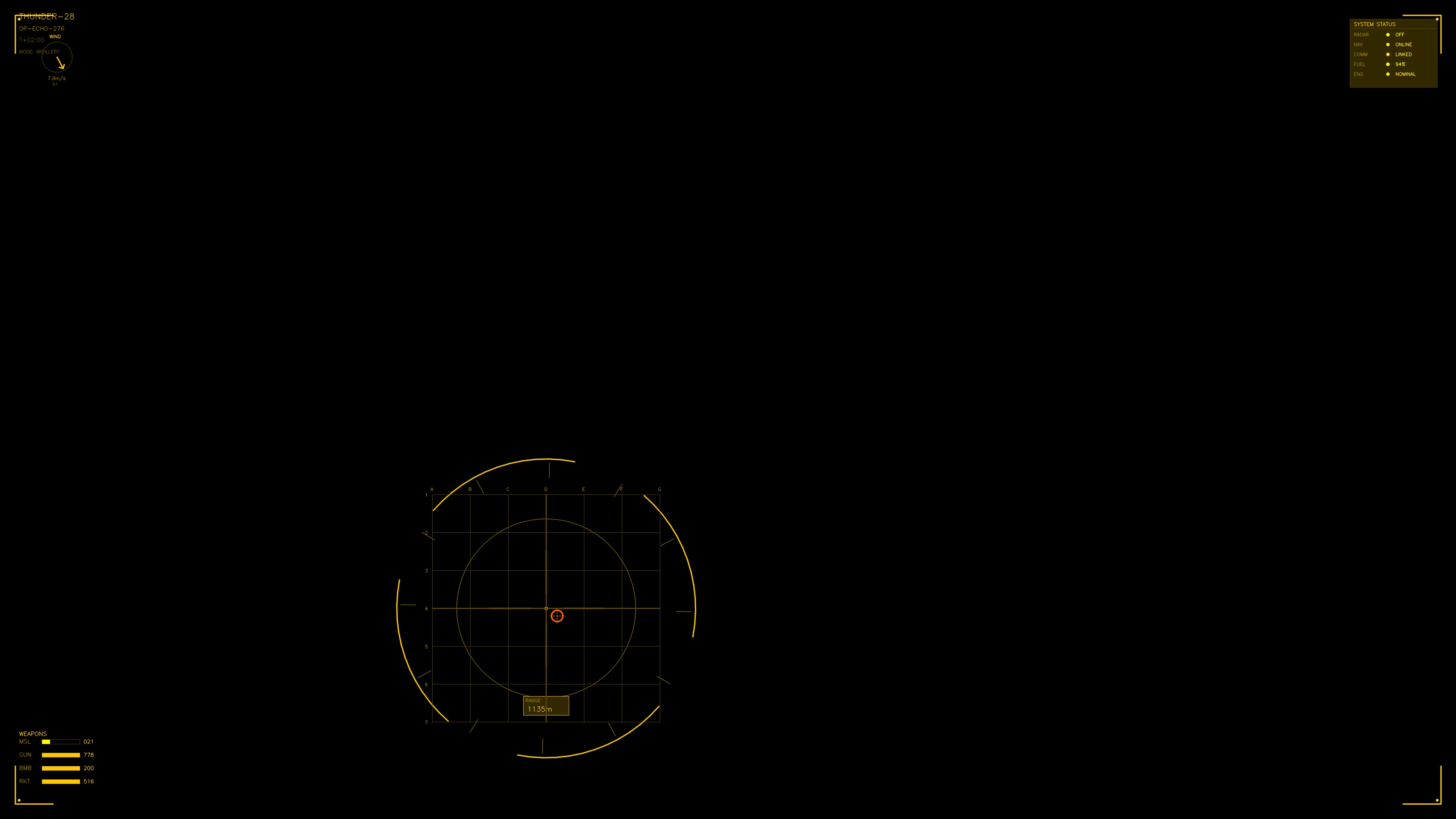 Military gui war stock footage hud animation for science fiction production featuring a digital interface in dark setting