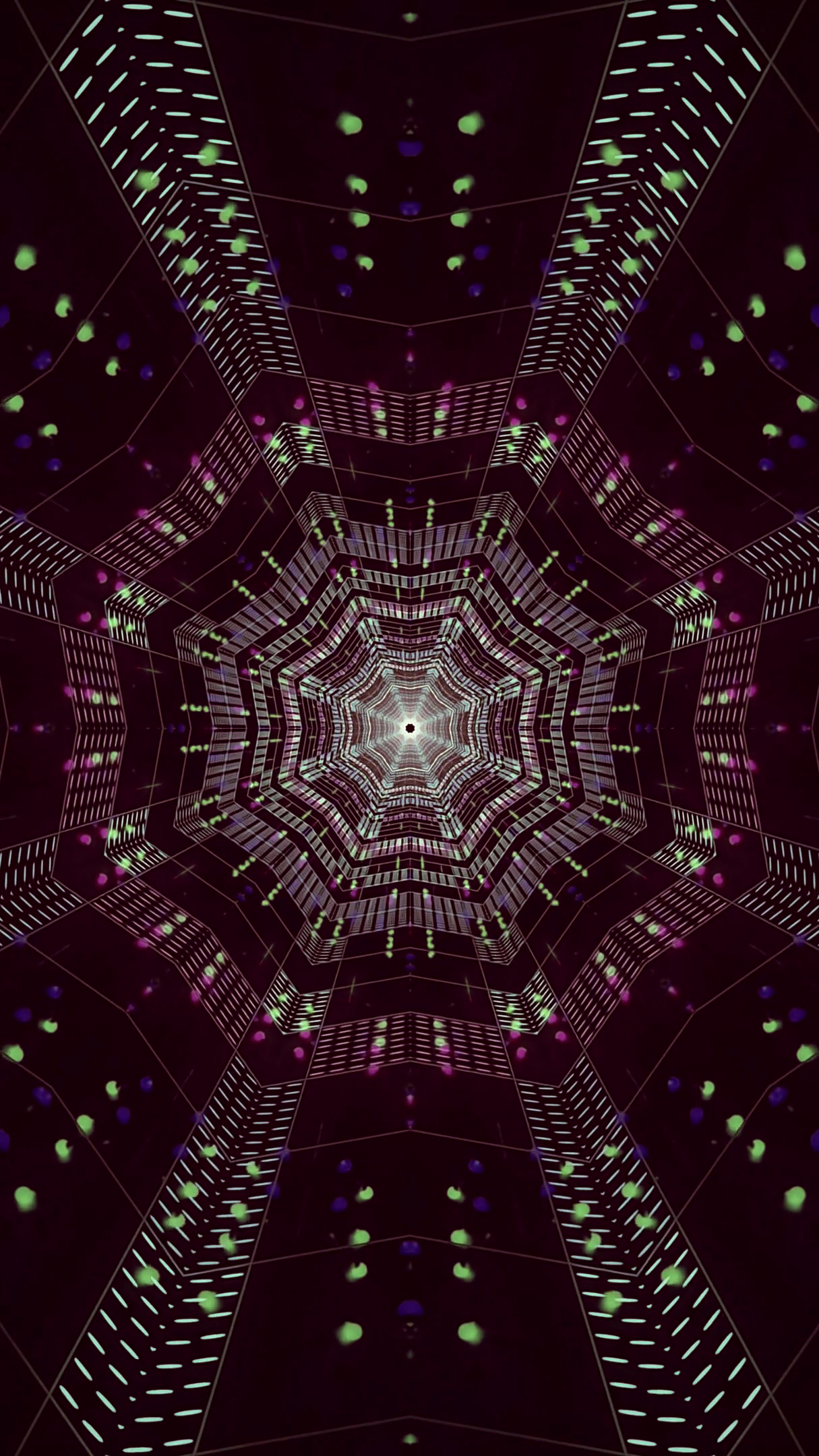 Vibrant tunnel video vj loop screensaver creates a stunning visua