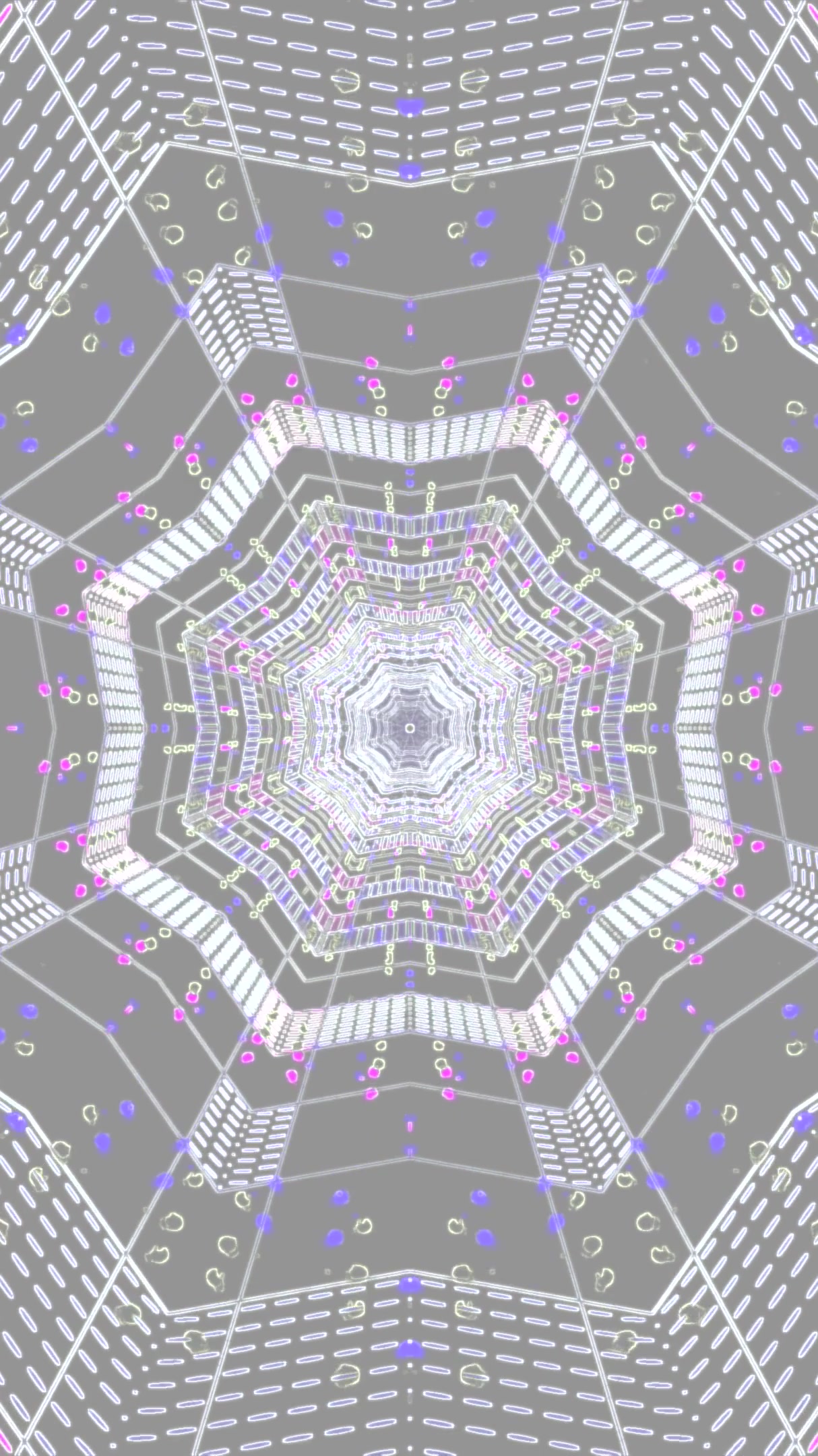 Tunnel video visual loop with seamless motion and dynamic pattern