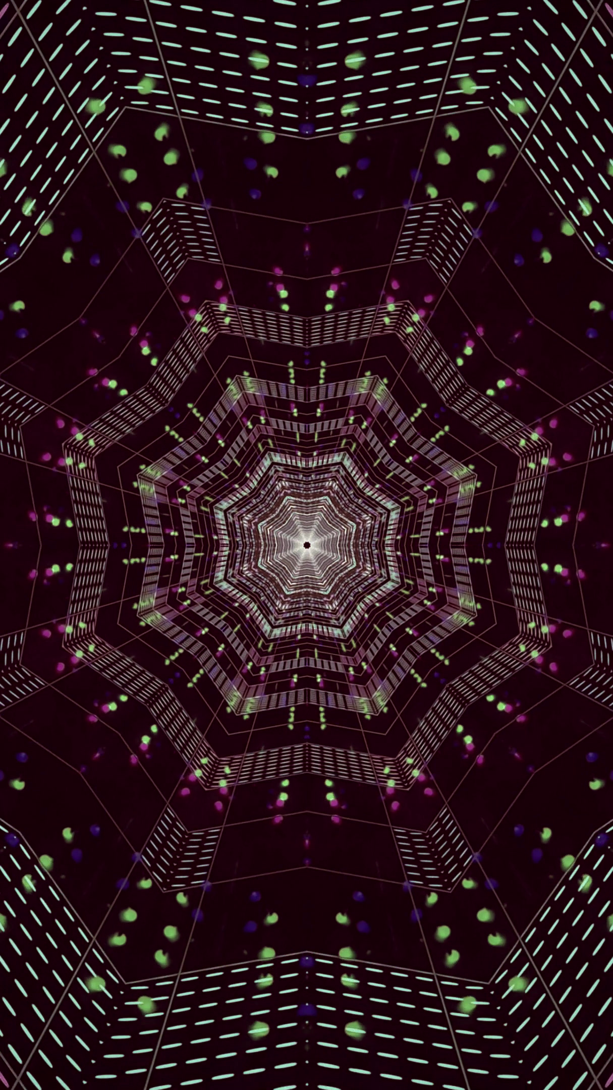 Colorful tunnel video loop creates a mesmerizing seamless experie