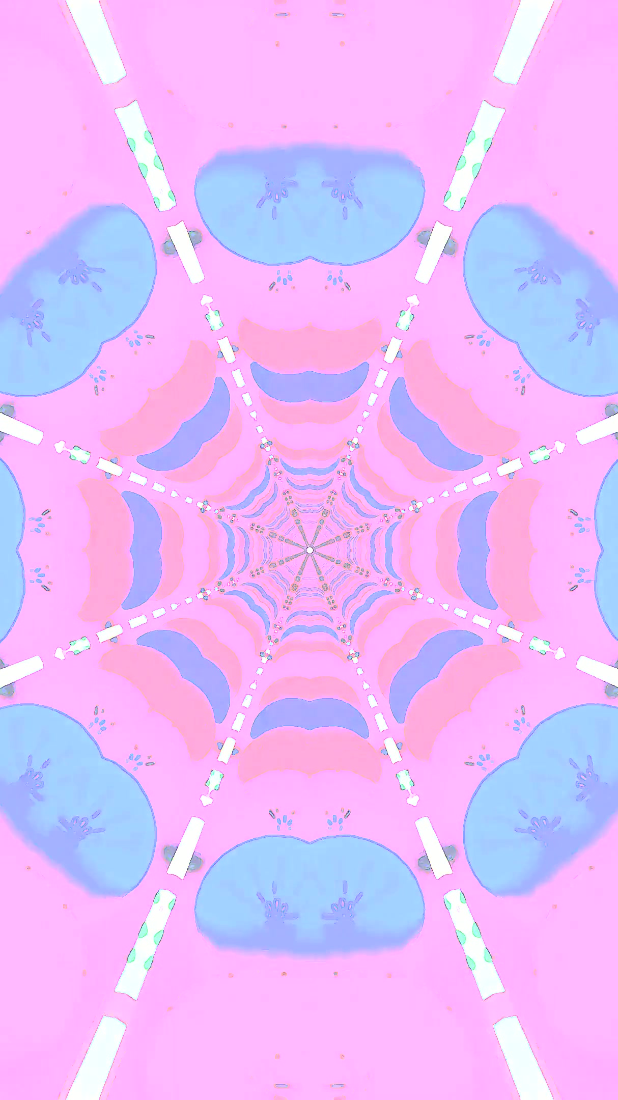 Colorful tunnel video loop screensaver with seamless motion effec