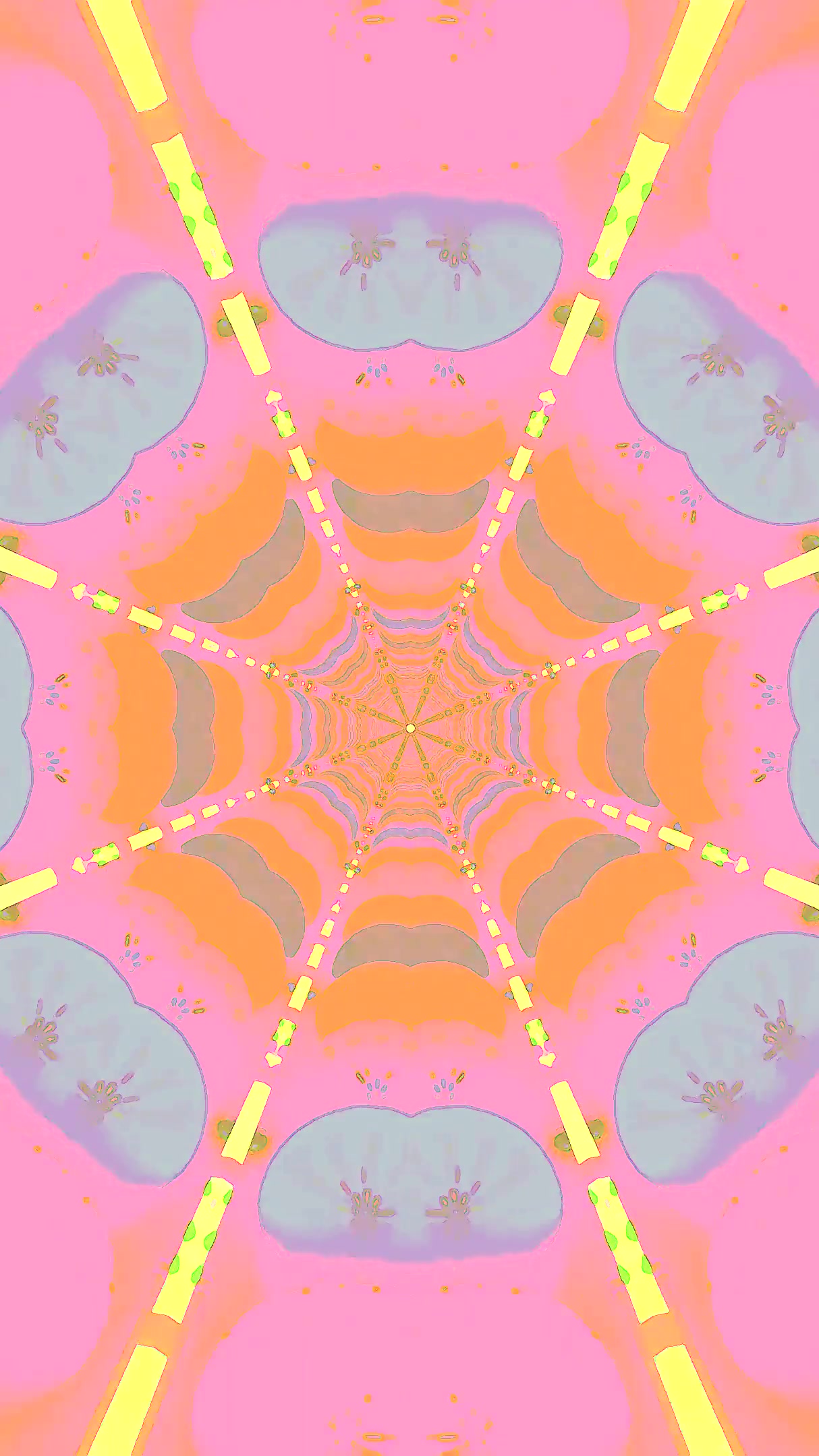 Colorful tunnel video loop creates a vibrant immersive experience