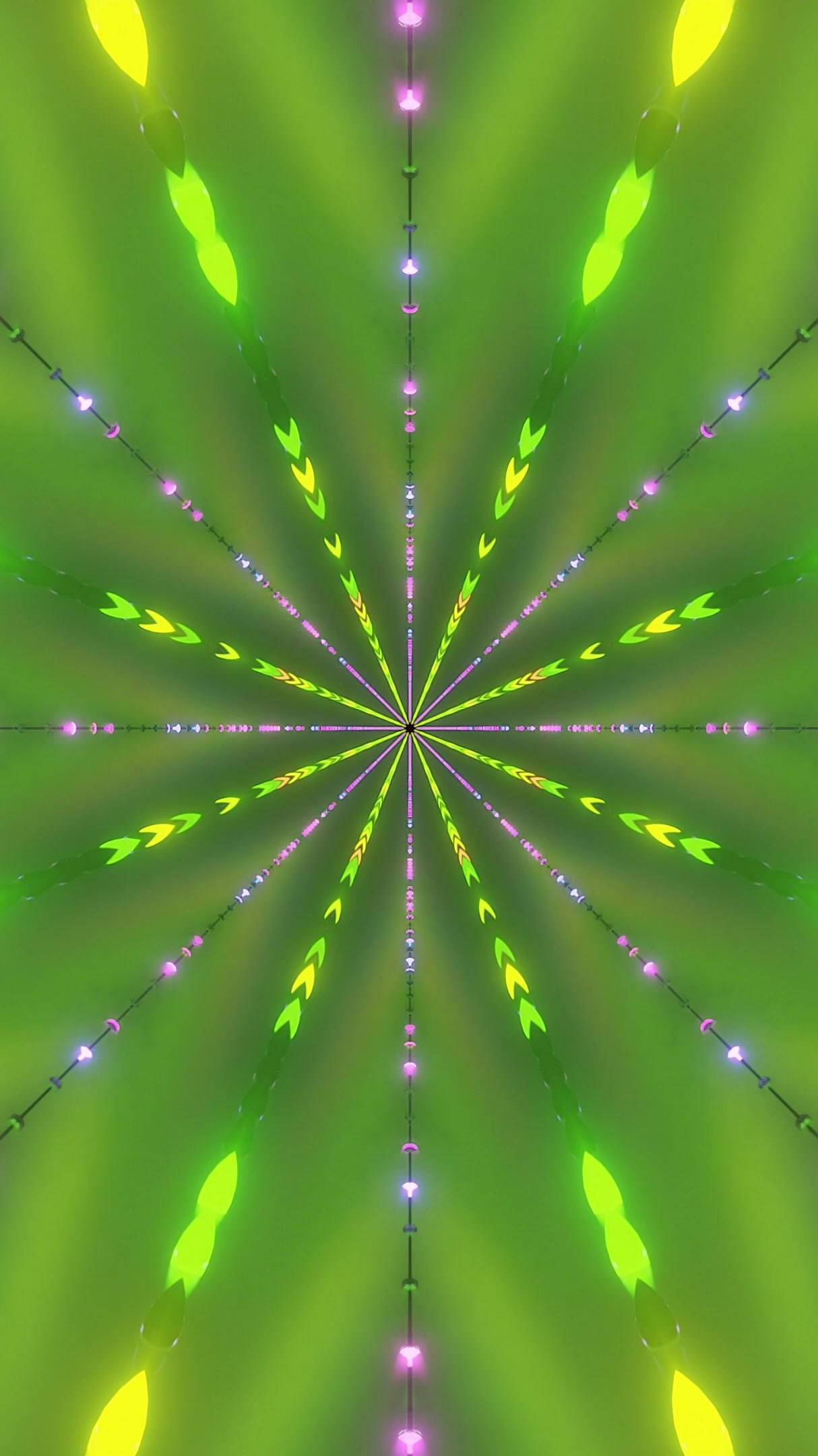 Discover a mesmerizing tunnel of light with vibrant colors creating a captivating visual experience that loops seamlessly forever