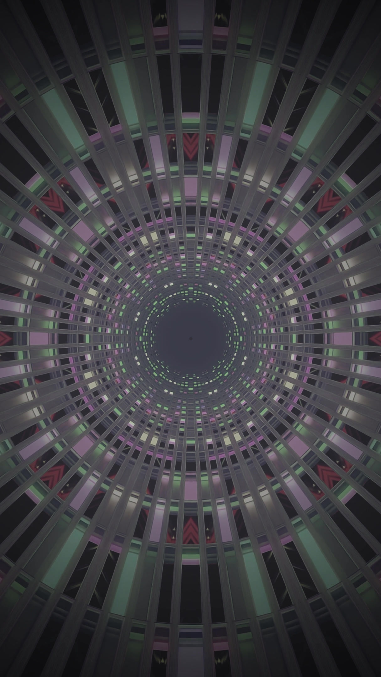 Tunnel video VJ loop screensaver creates mesmerizing visuals with seamless transitions in an abstract digital environment suitable for relaxation