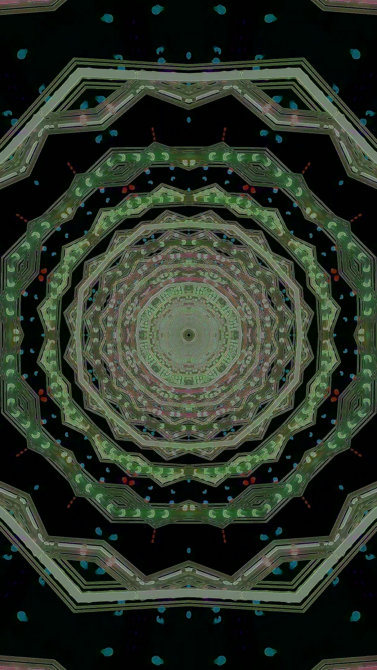 Tunnel visual journey with seamless looping patterns that create a mesmerizing experience for screensaver use