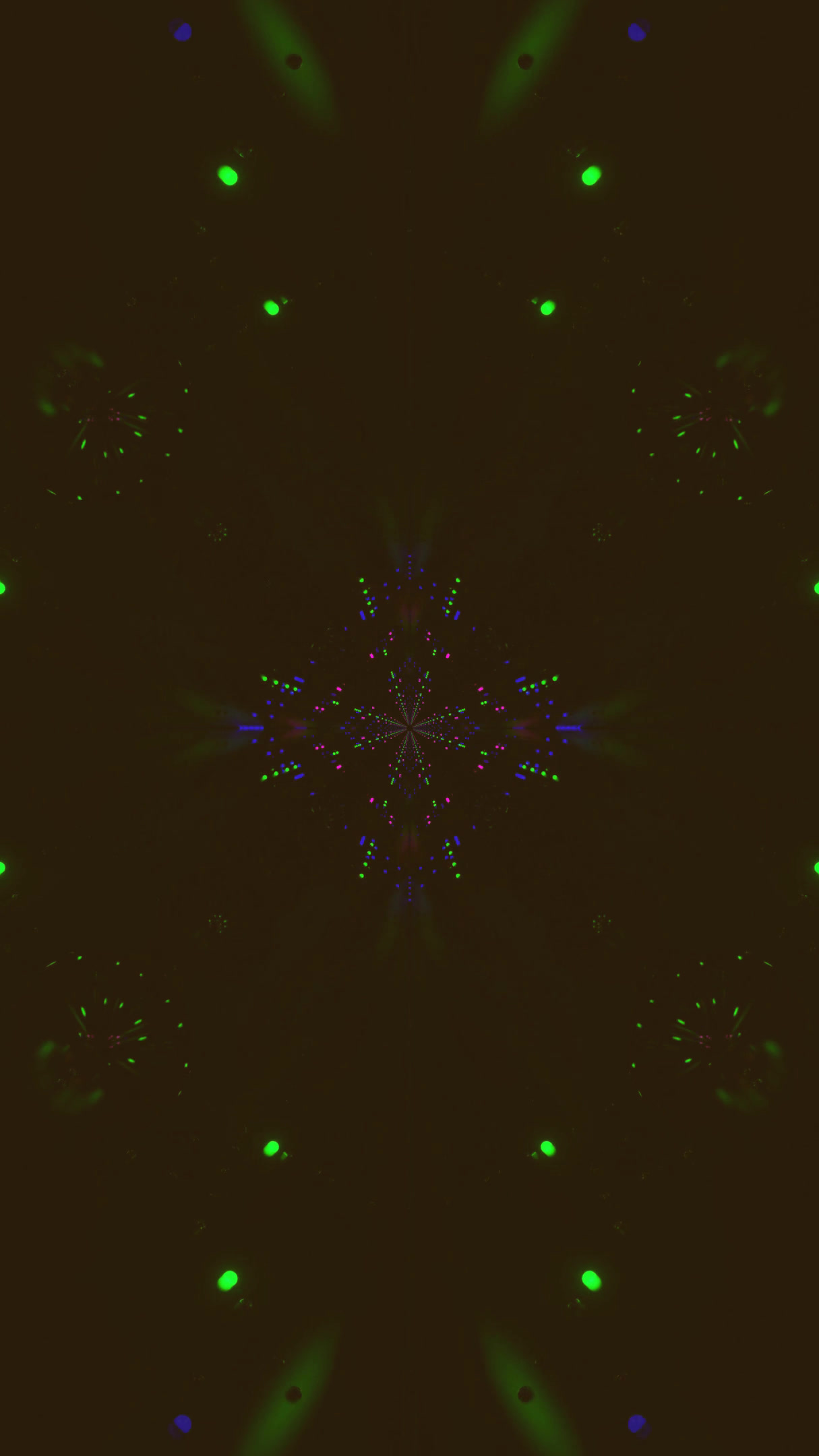 Colorful tunnel video loop with vibrant patterns and seamless des