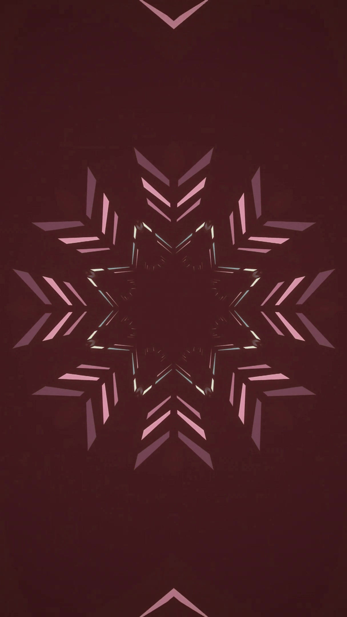 Seamless looping tunnel video screensaver with mesmerizing geometric patterns and colors