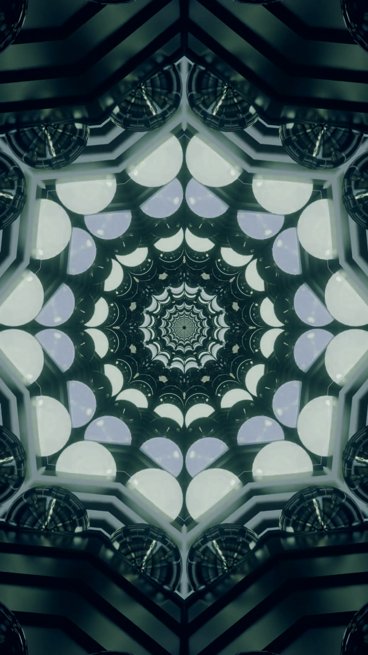 Endless tunnel vj loop screensaver creating a mesmerizing visual experience with seamless transitions