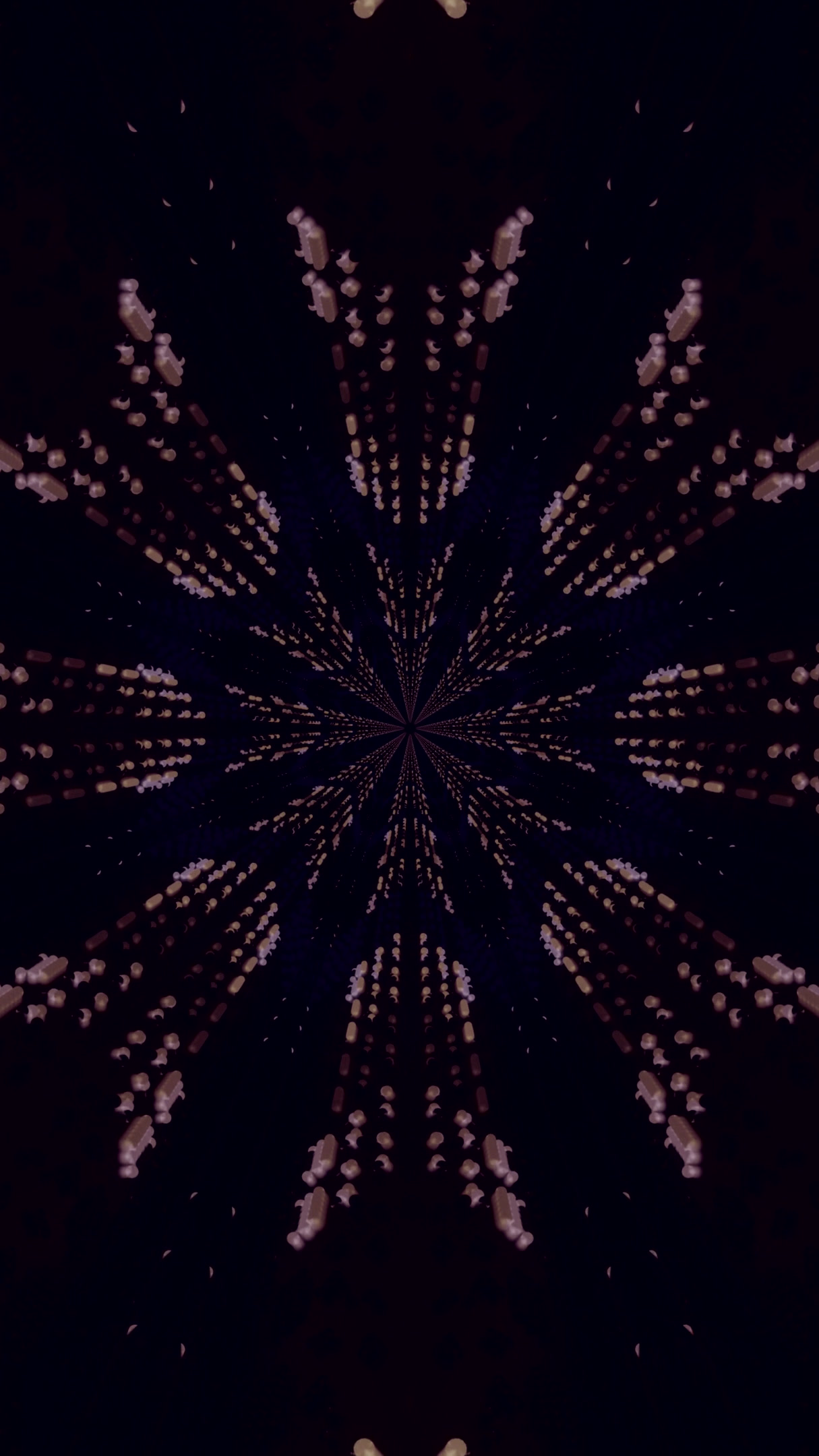 Vibrant tunnel video loop creates a mesmerizing visual experience