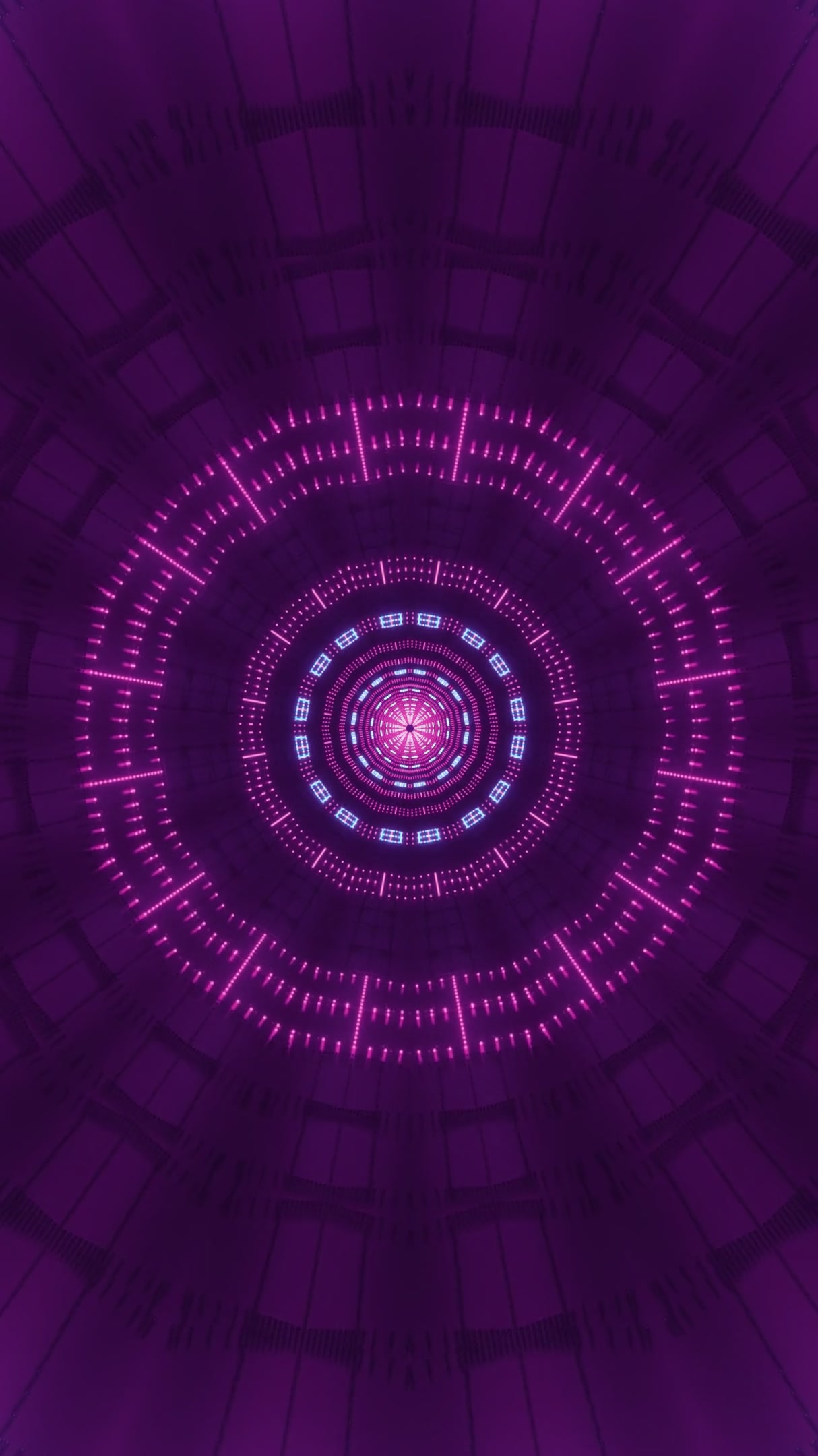 Tunnel video vj loop screensaver with vibrant colors and seamless