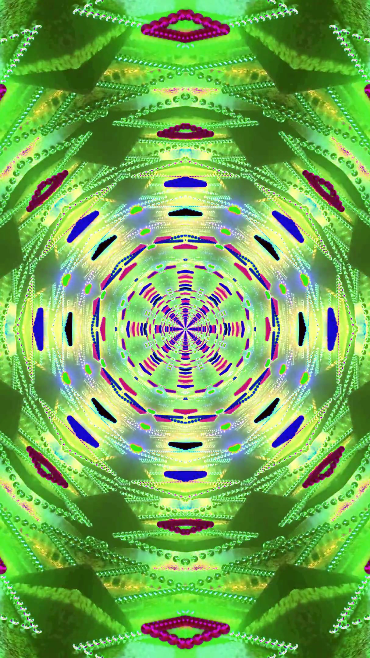 Seamless tunnel video vj loop that creates a vibrant visual exper