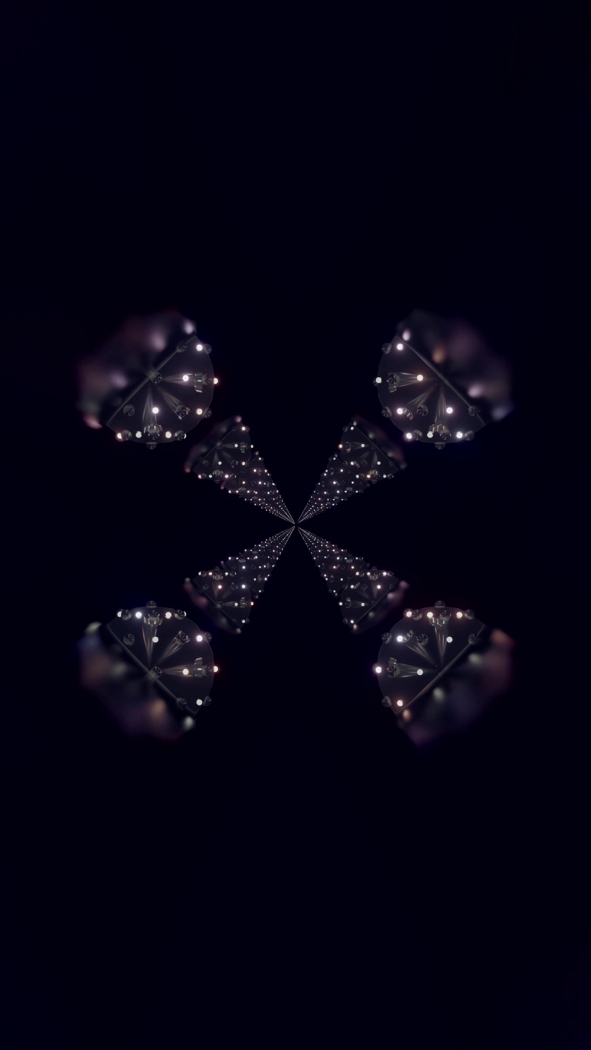 Vibrant tunnel of lights video loop creates a captivating visual