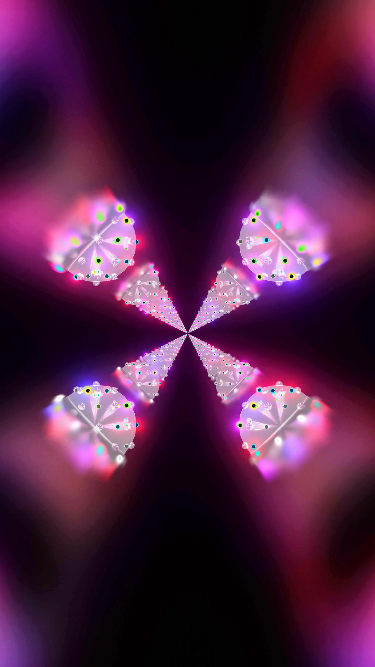 Colorful tunnel video loop creating a vibrant and dynamic visual