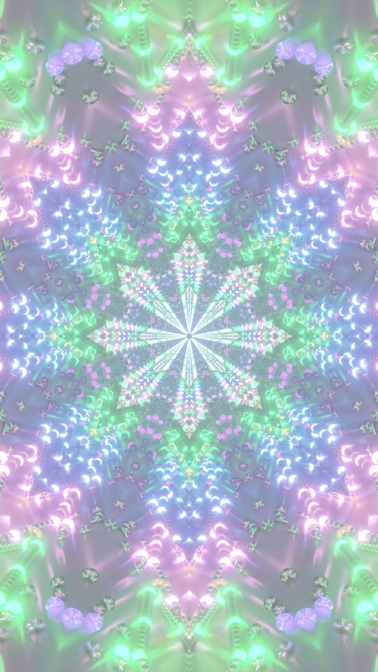 Colorful tunnel video loop creating dynamic visual effects with s