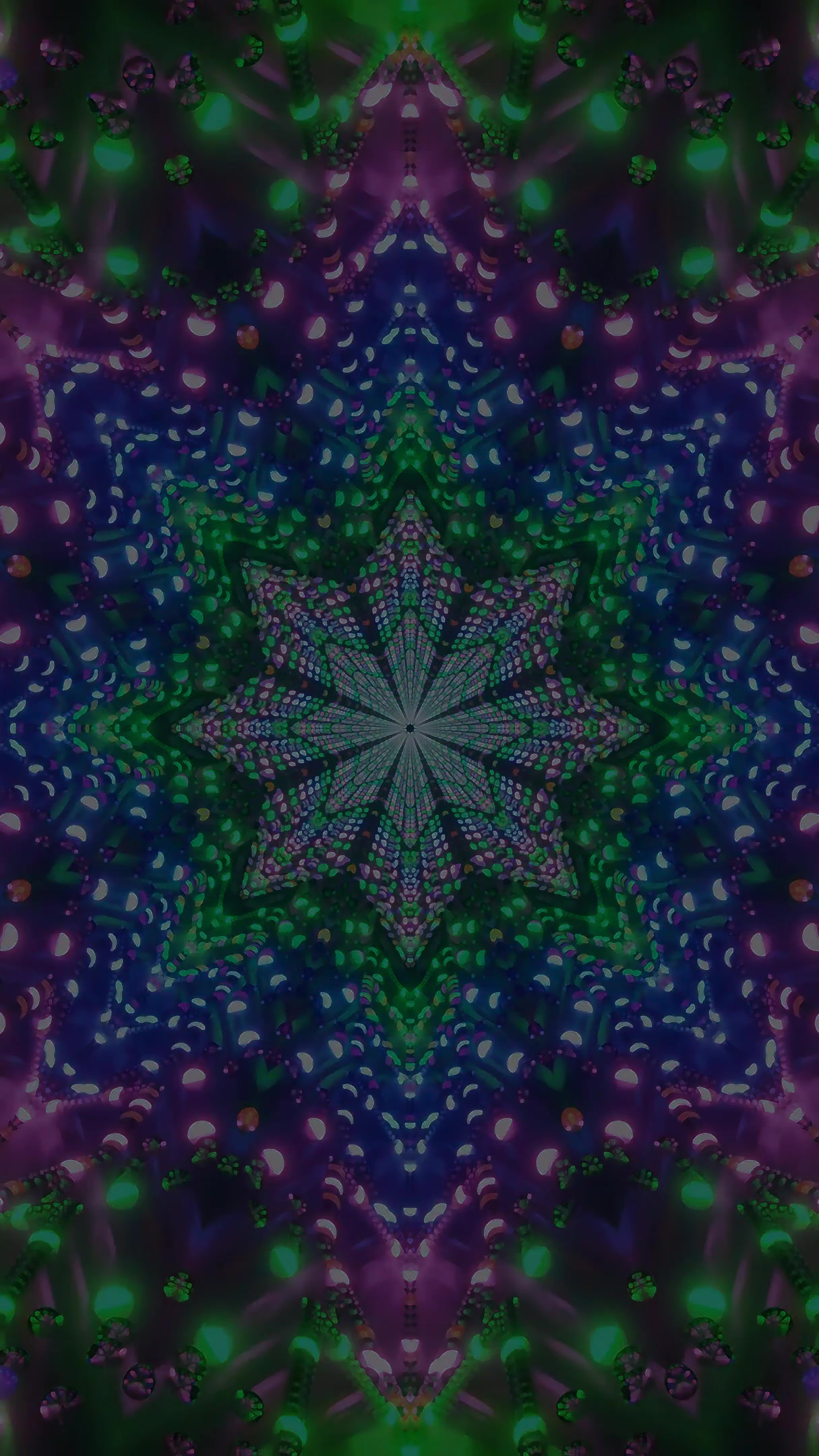 Endless tunnel video loop creates mesmerizing motion with colorfu