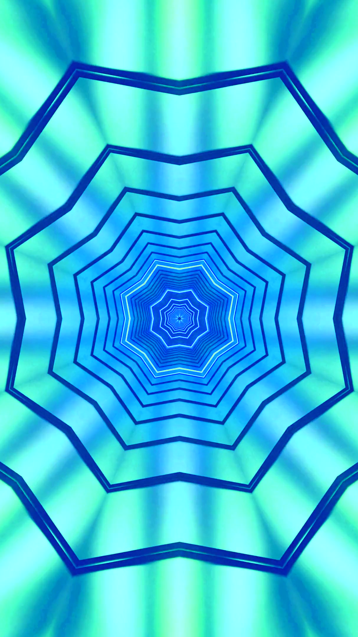 Dynamic tunnel video vj loop screensaver with seamless transition and vibrant colors for visual engagement and relaxation