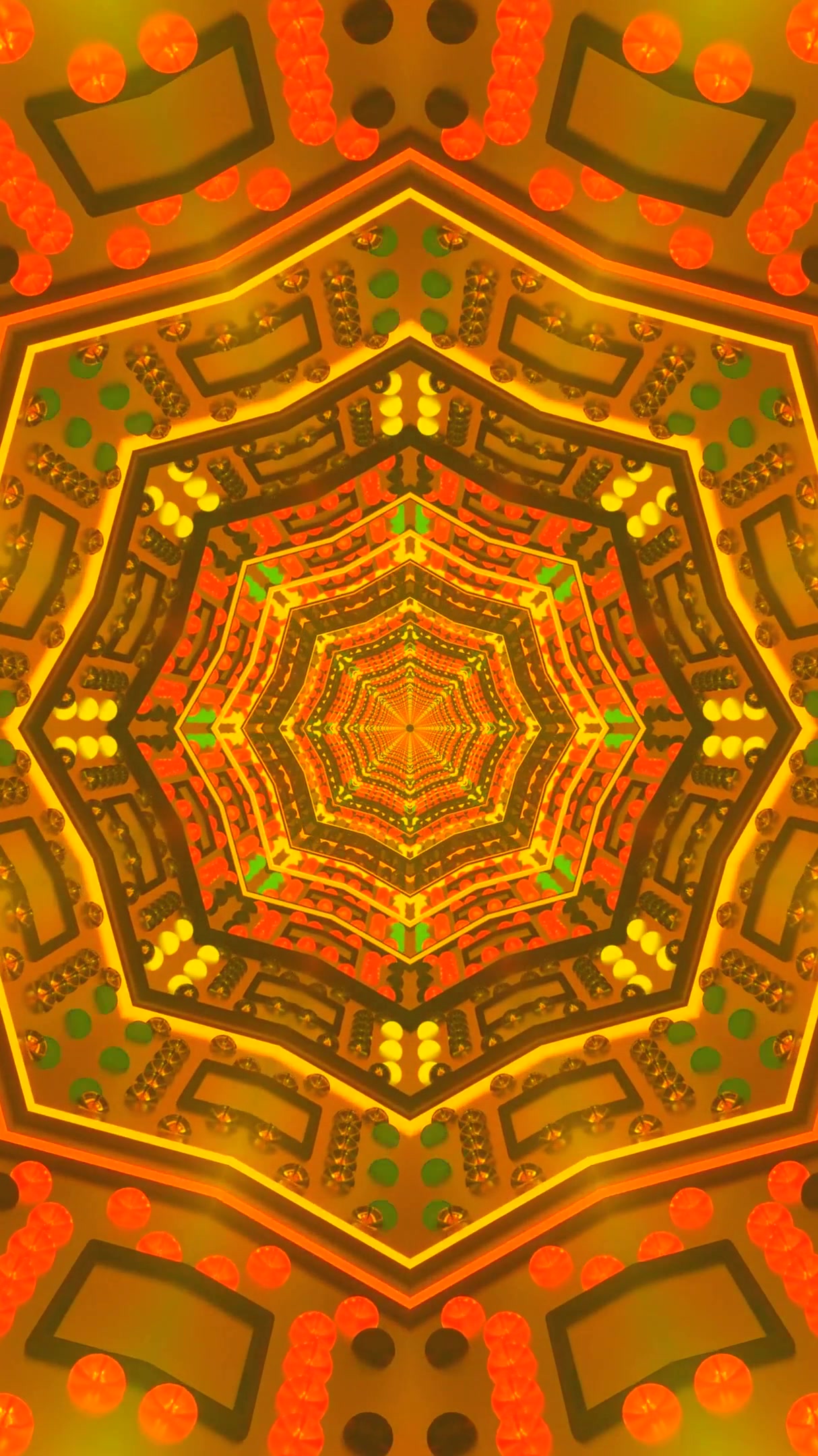 Colorful tunnel video loop creates a dynamic and immersive backgr