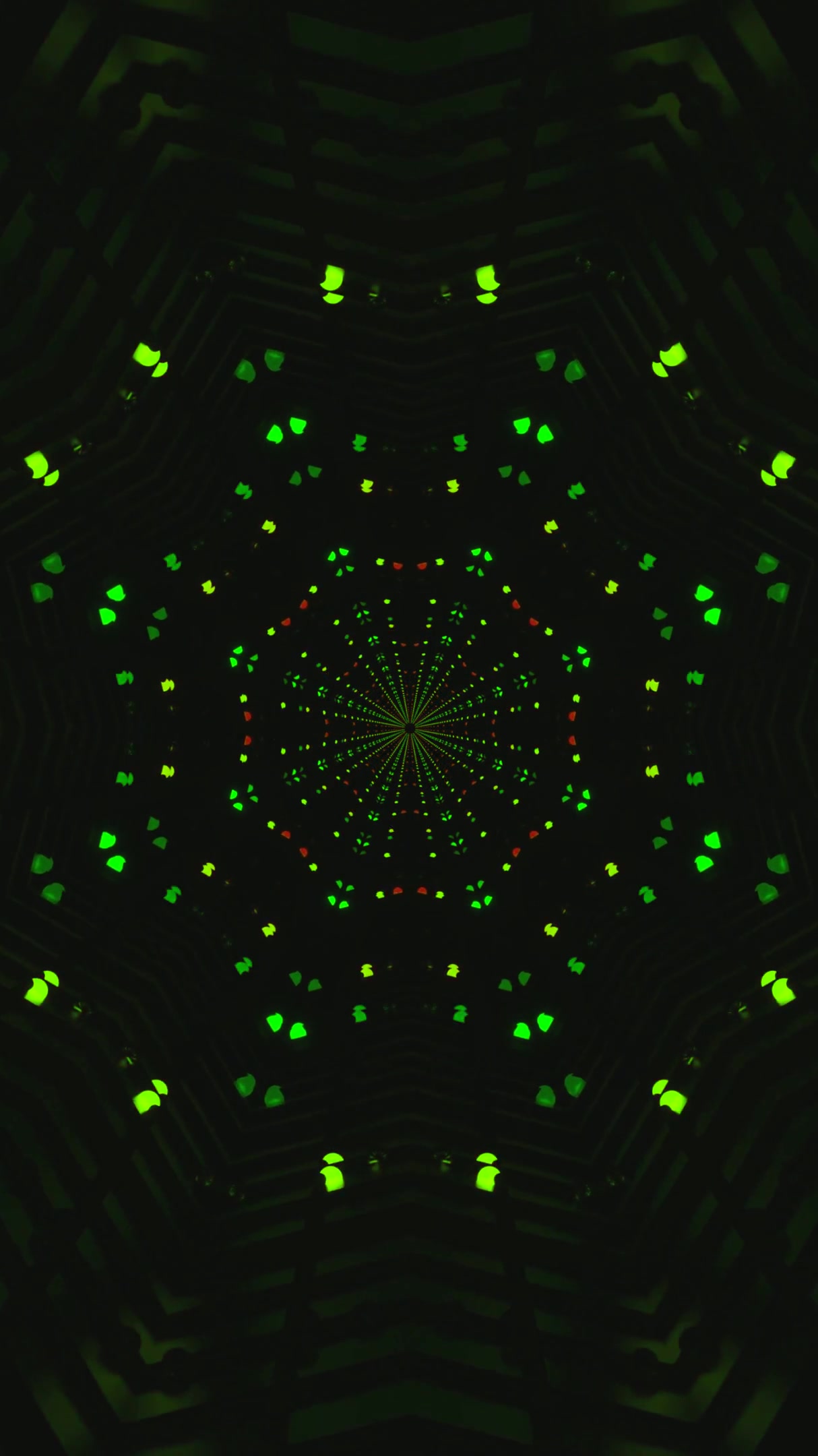 Mesmerizing tunnel video vj loop screensaver with vibrant lights and seamless transitions