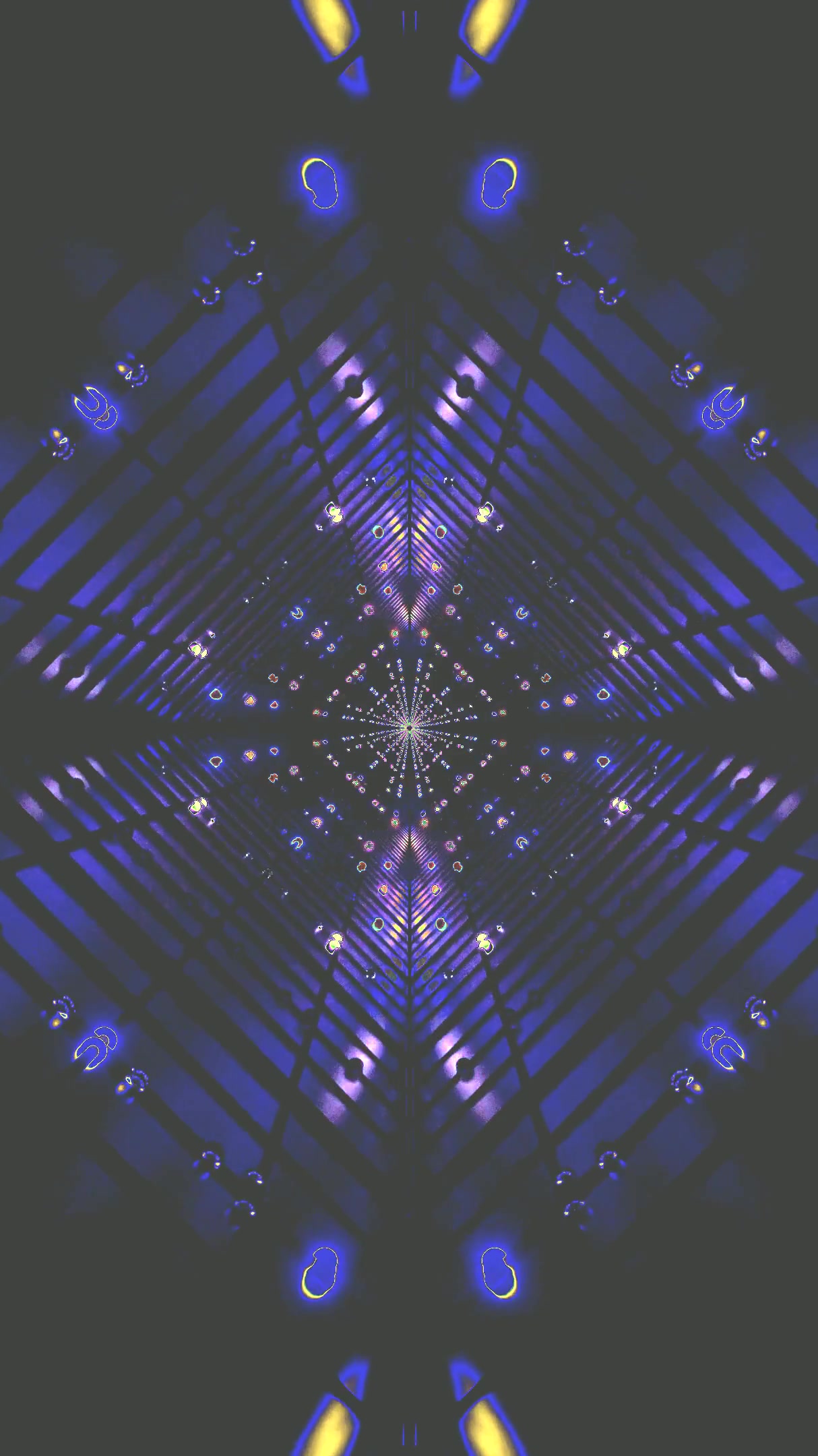 Seamless tunnel video VJ loop providing an immersive visual exper