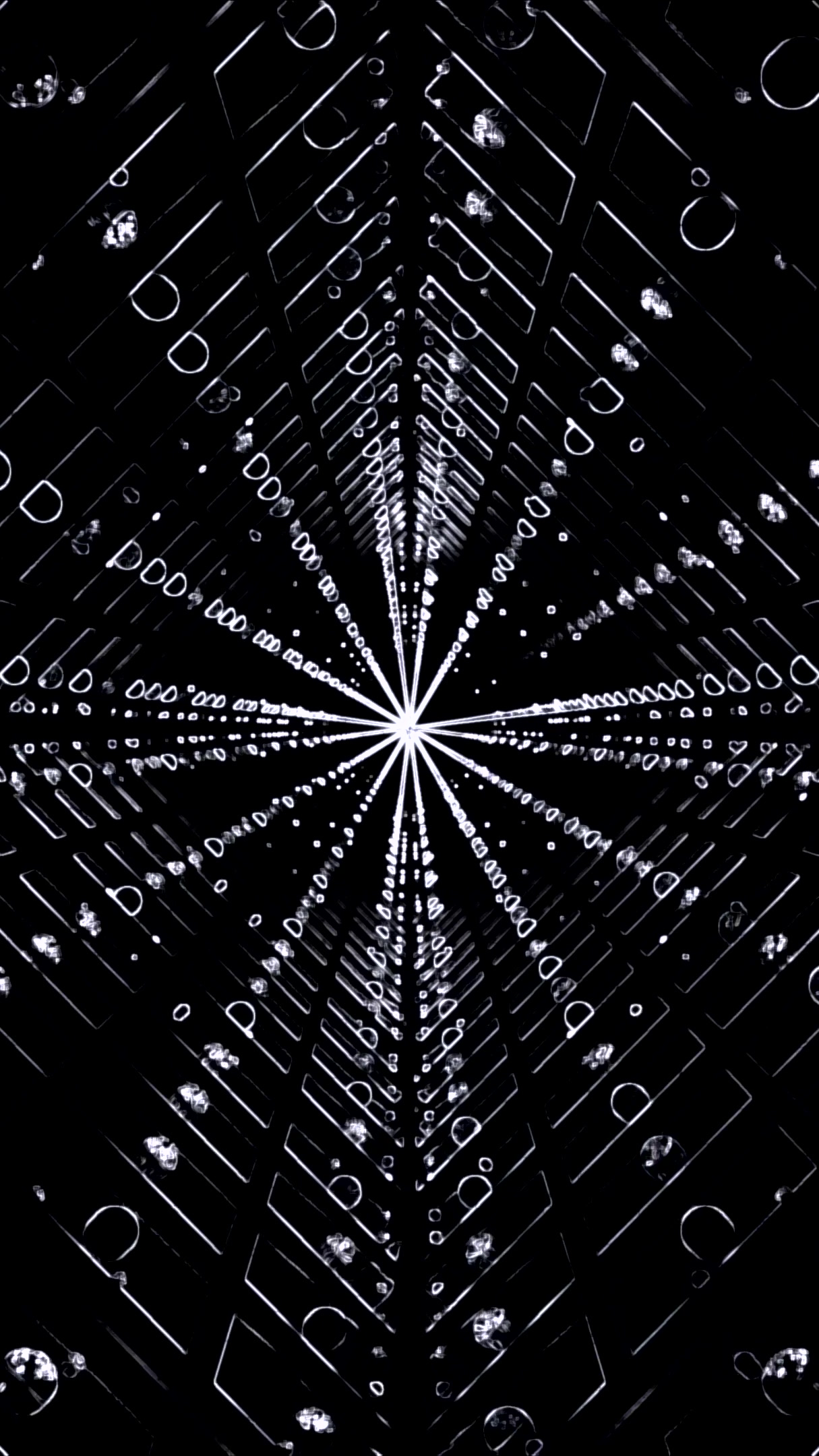 Tunnel video VJ loop screensaver creates a seamless journey through a captivating geometric space