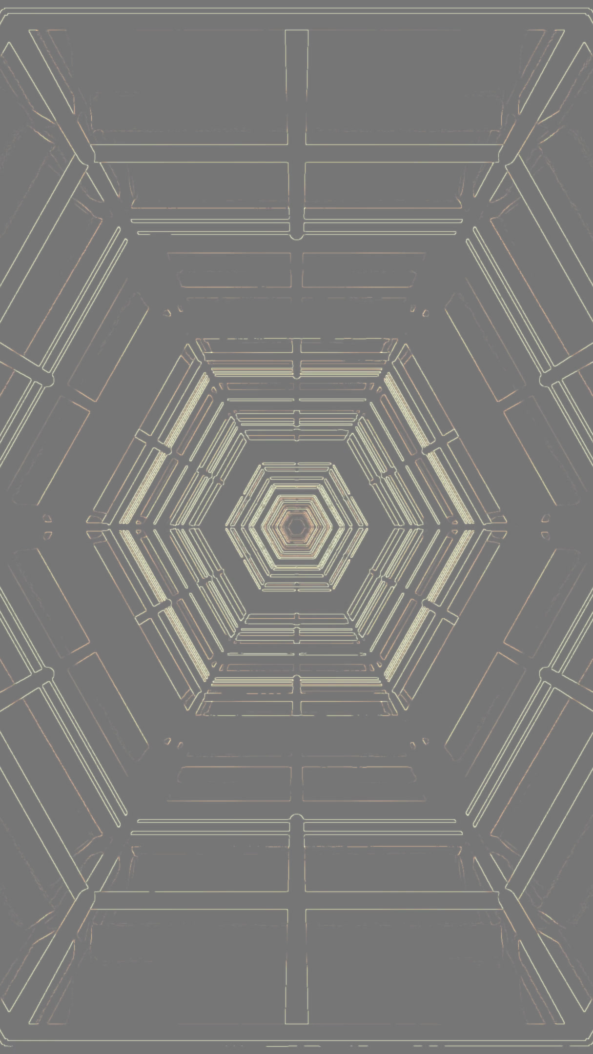 Tunnel video vj loop screensaver providing a seamless experience