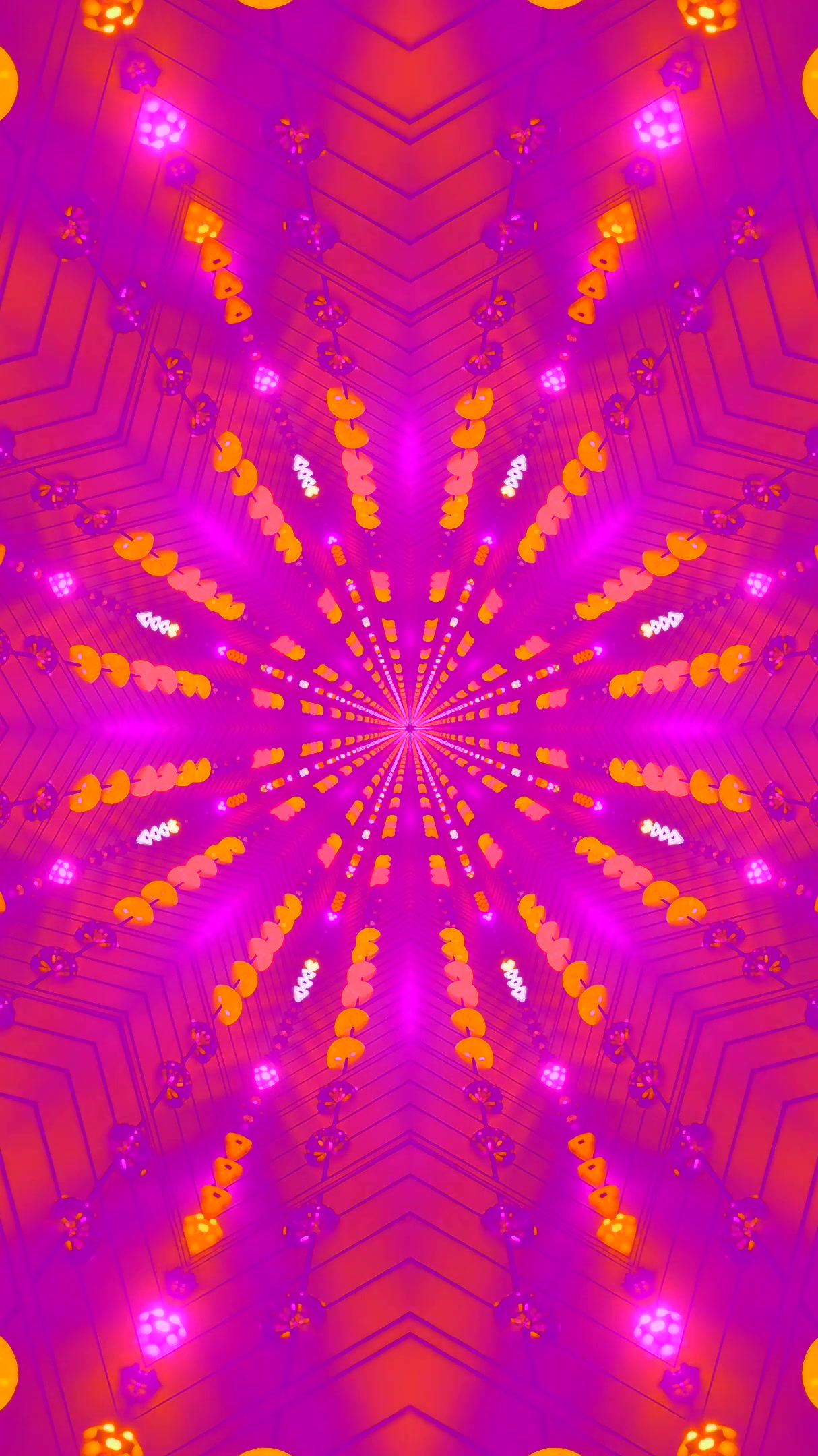 Vibrant tunnel video vj loop screensaver with radiant colors and dynamic patterns for engaging visuals