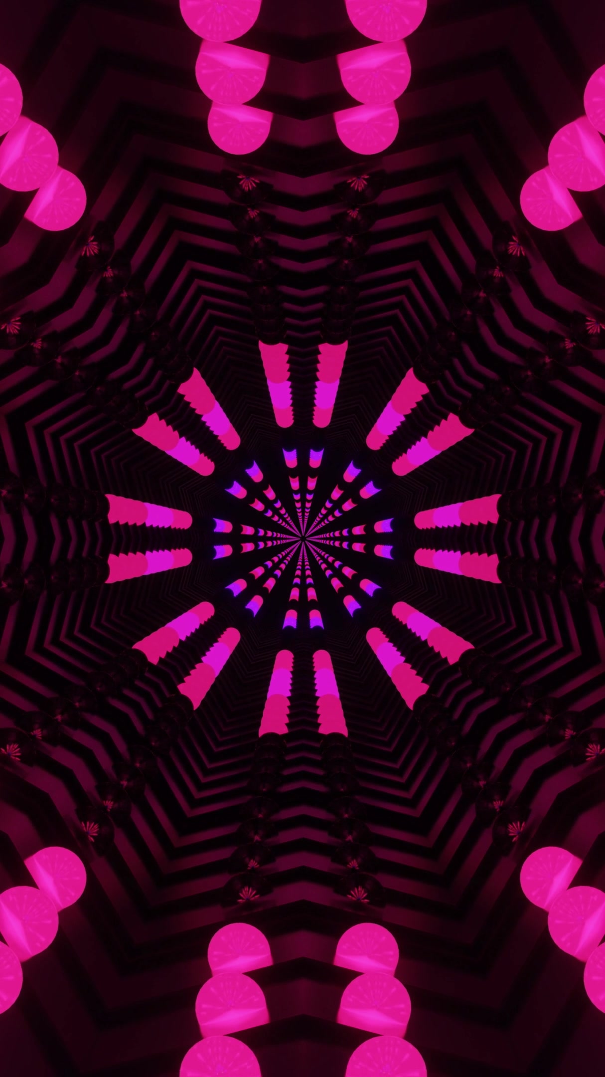 Tunnel video vj loop screensaver features vibrant lights creating mesmerizing patterns for a captivating viewing experience