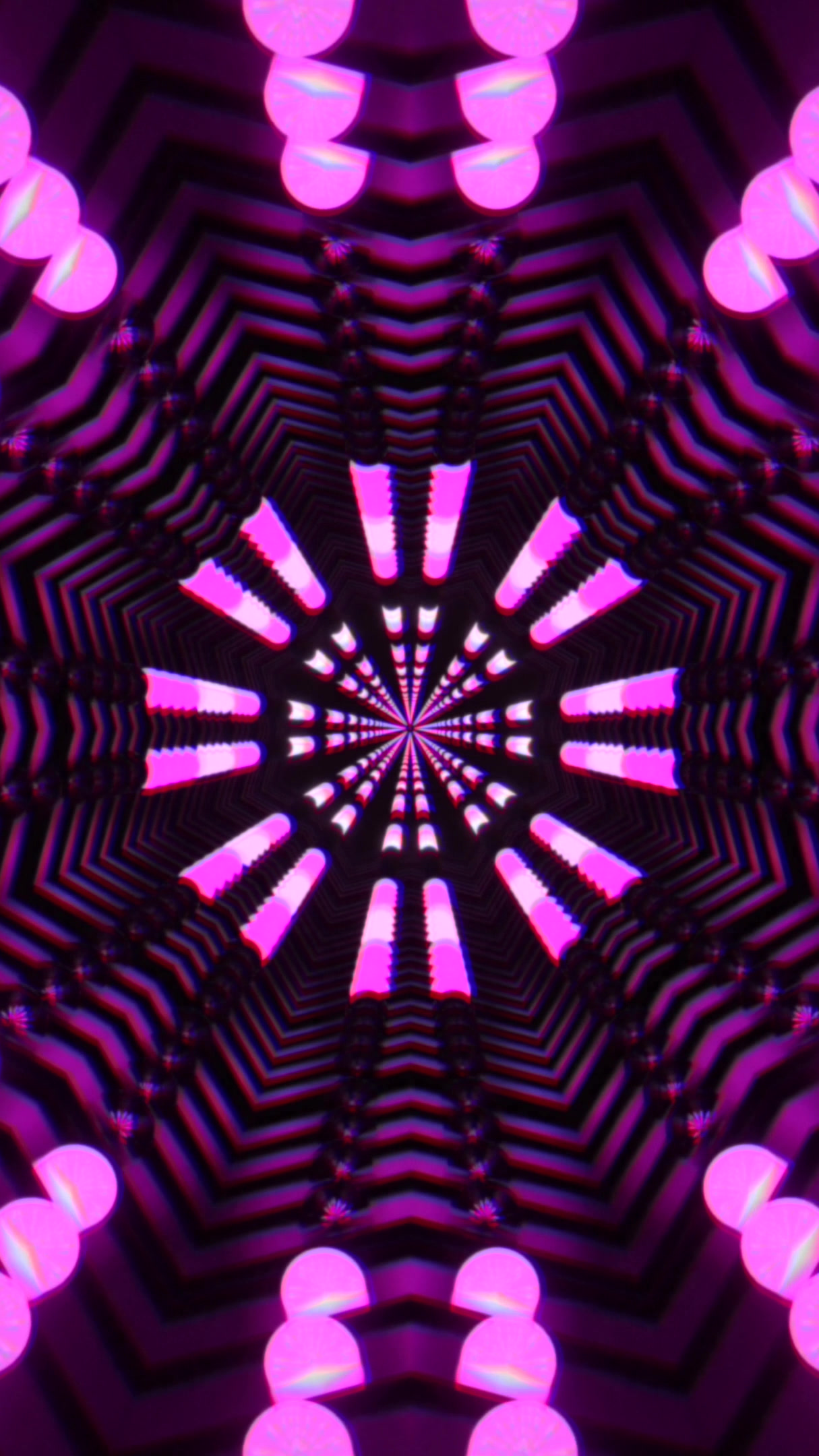 Colorful tunnel video vj loop screensaver with seamless background animation for immersive viewing experience