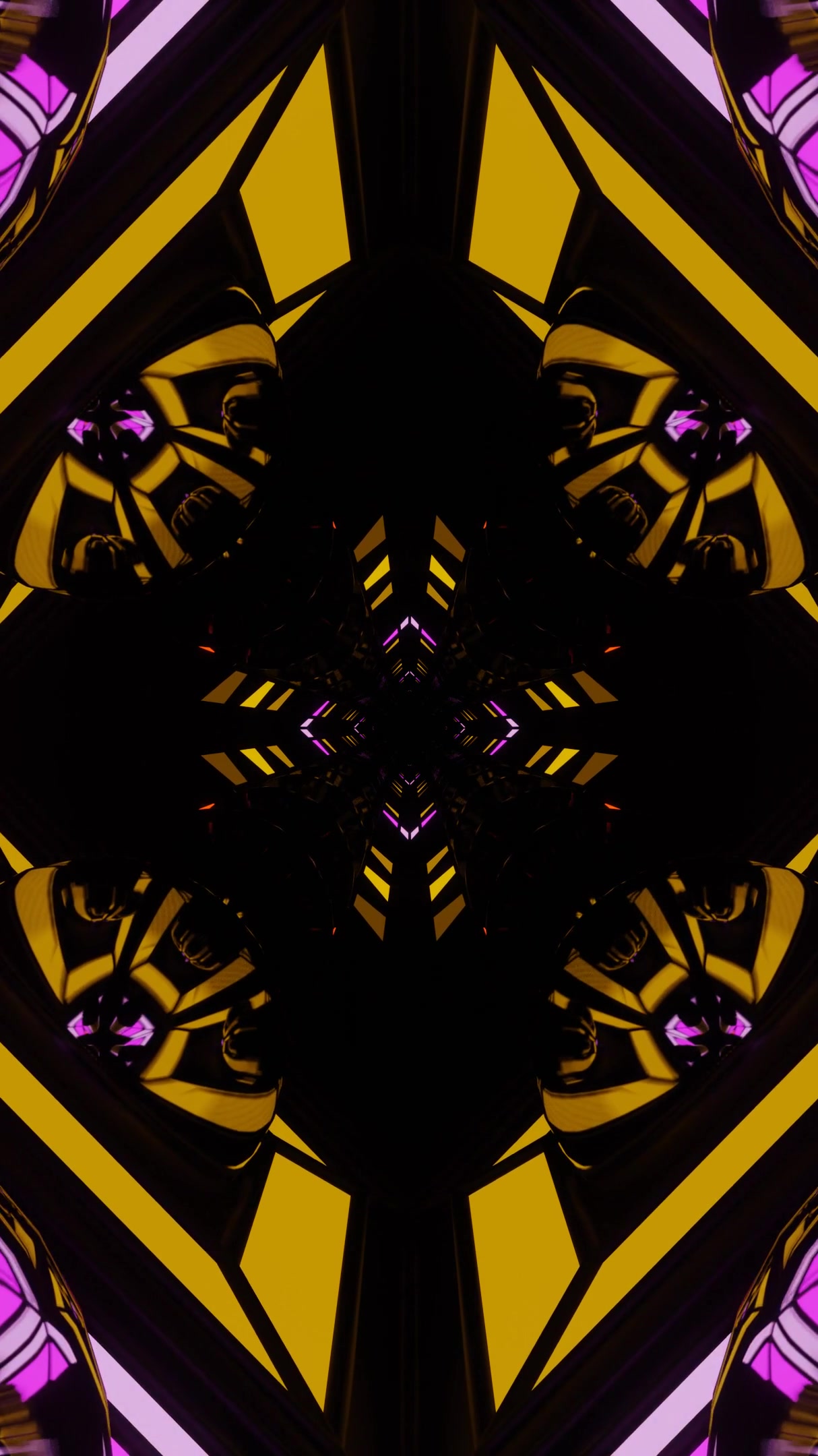 Tunnel video vj loop screensaver featuring bright colors and dynamic shapes in a seamless looping animation